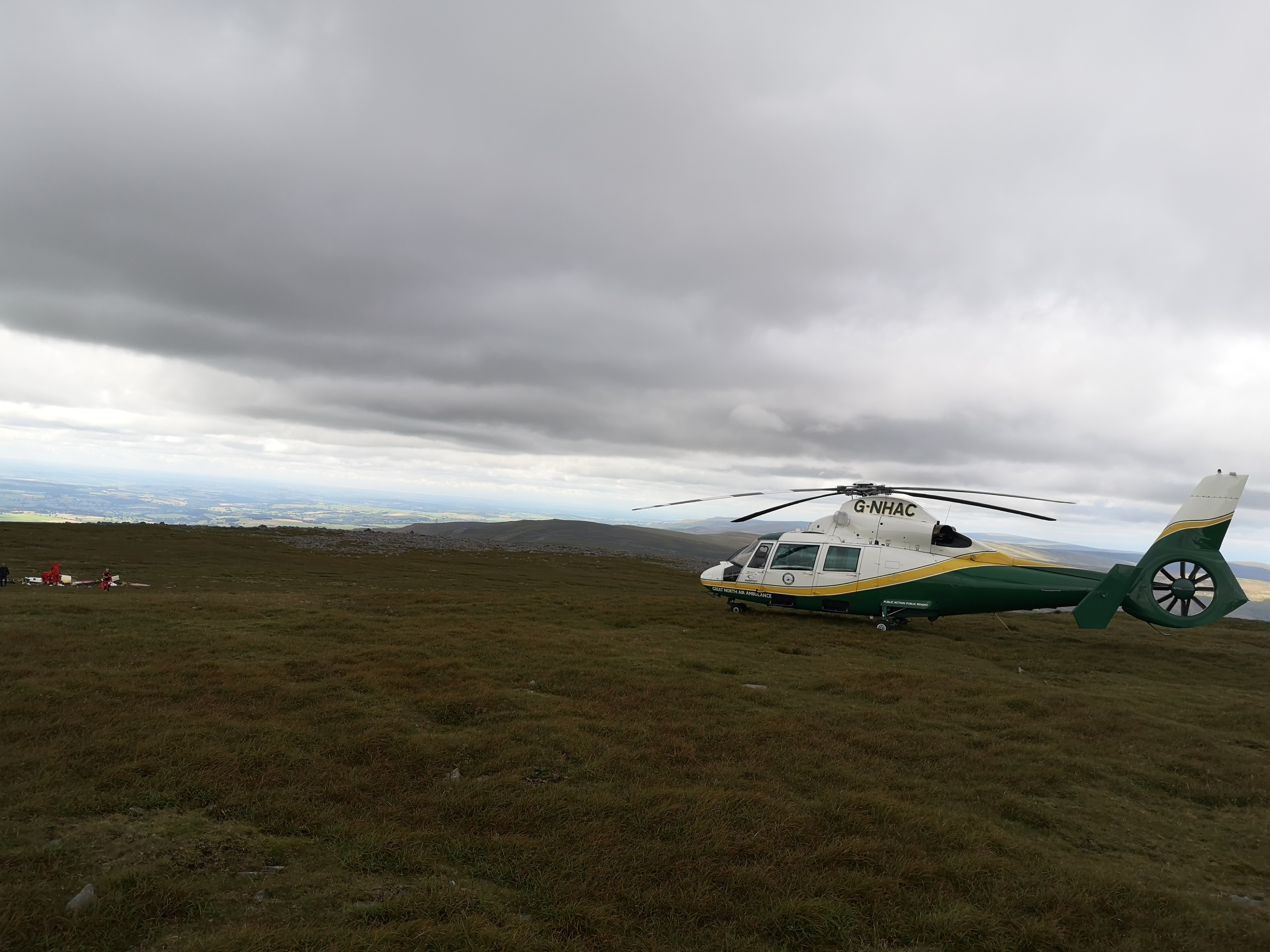 The crash site was almost at the highest point in the Pennines (GNAAS/PA)