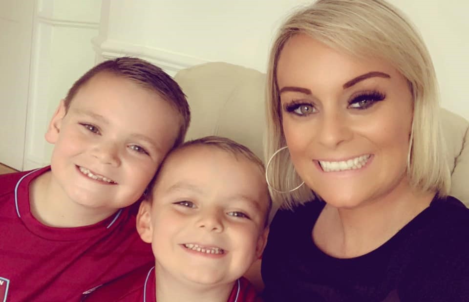 Eight-year-old Charlie with mum Kirsty and brother Freddie (Brain Tumour Research/Handout)