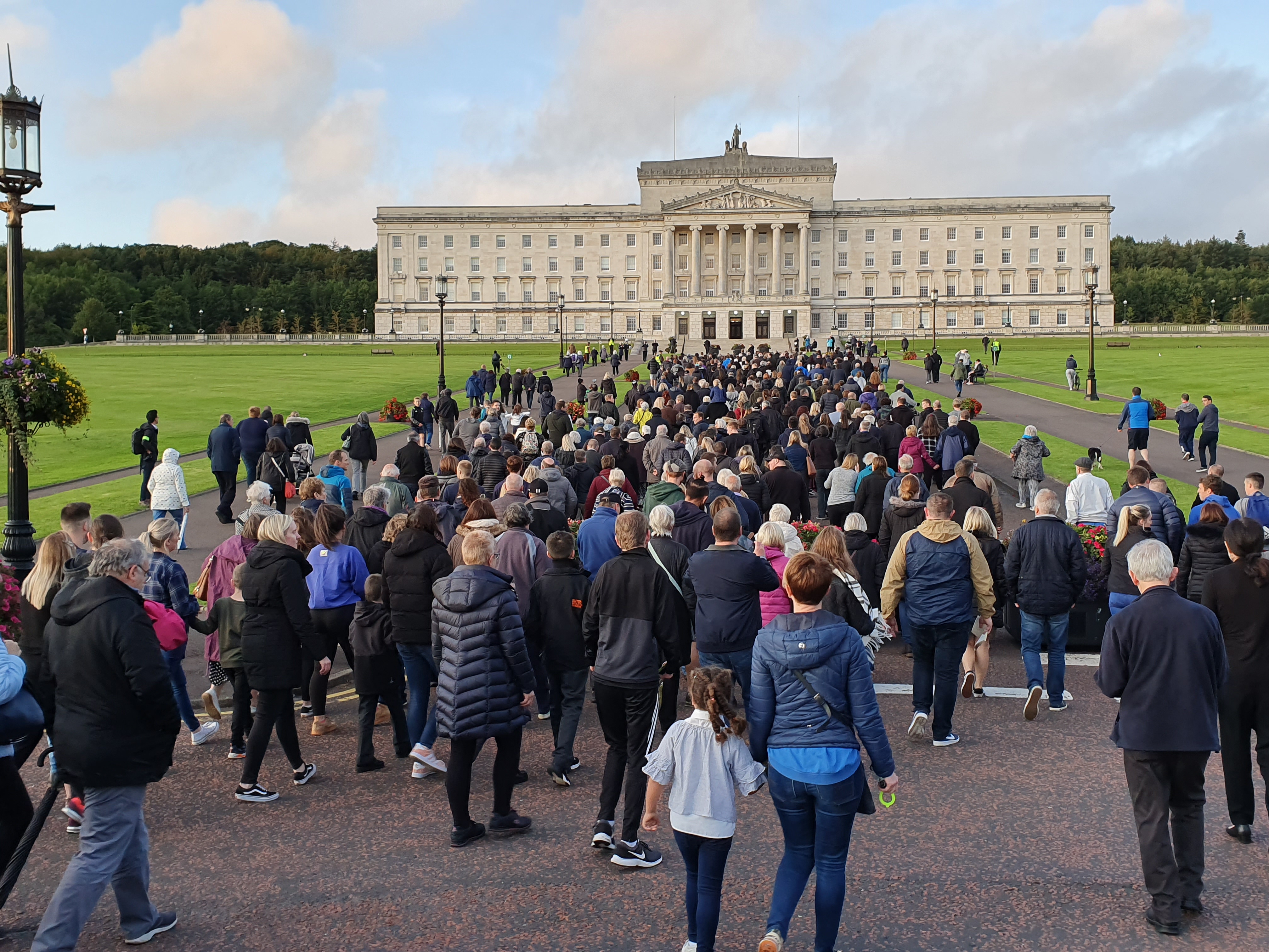 An estimated 4,000 people took part in the NI Voiceless demonstration