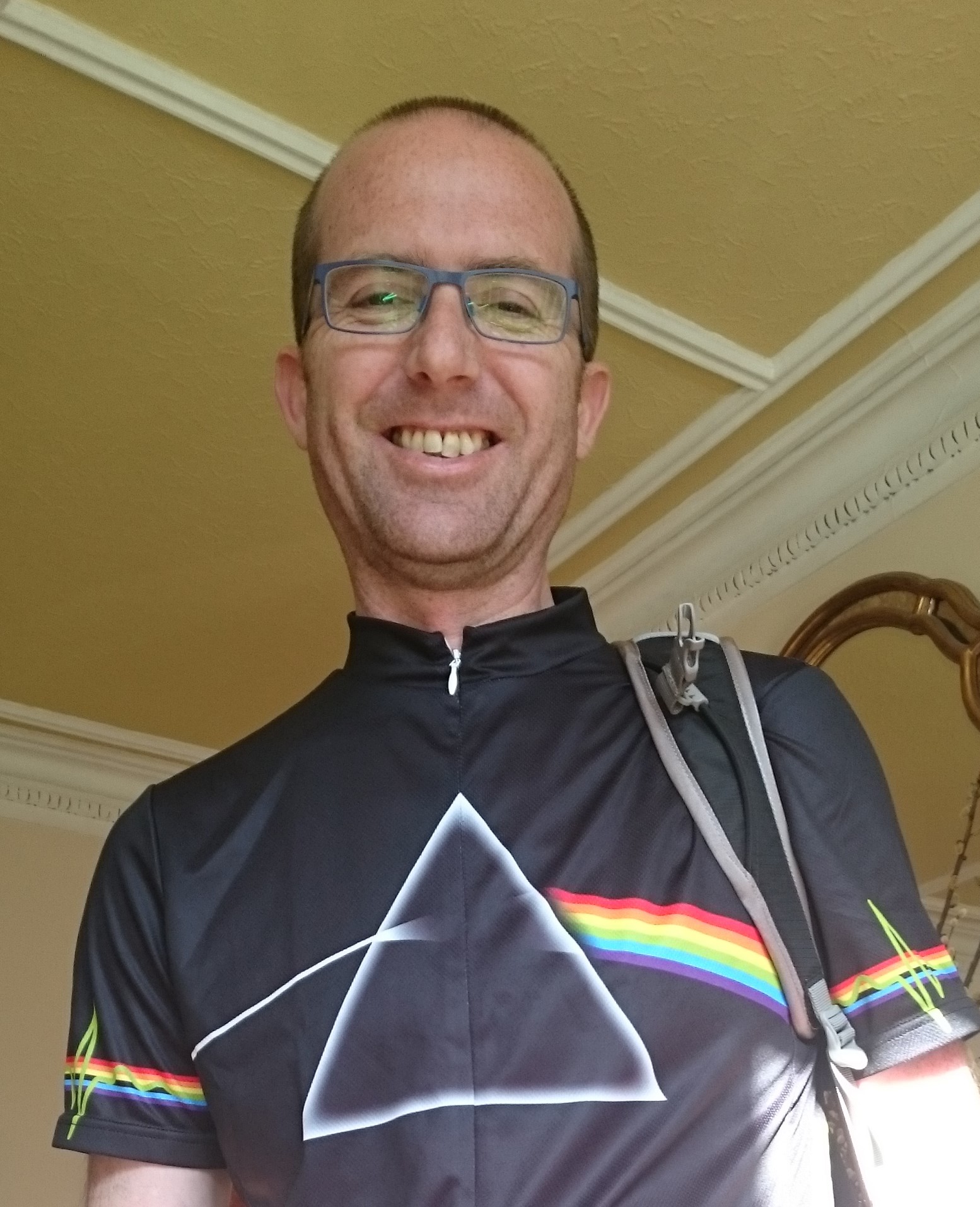 Keith said he "and his tumours" will be taking on the run tomorrow. (Family handout)