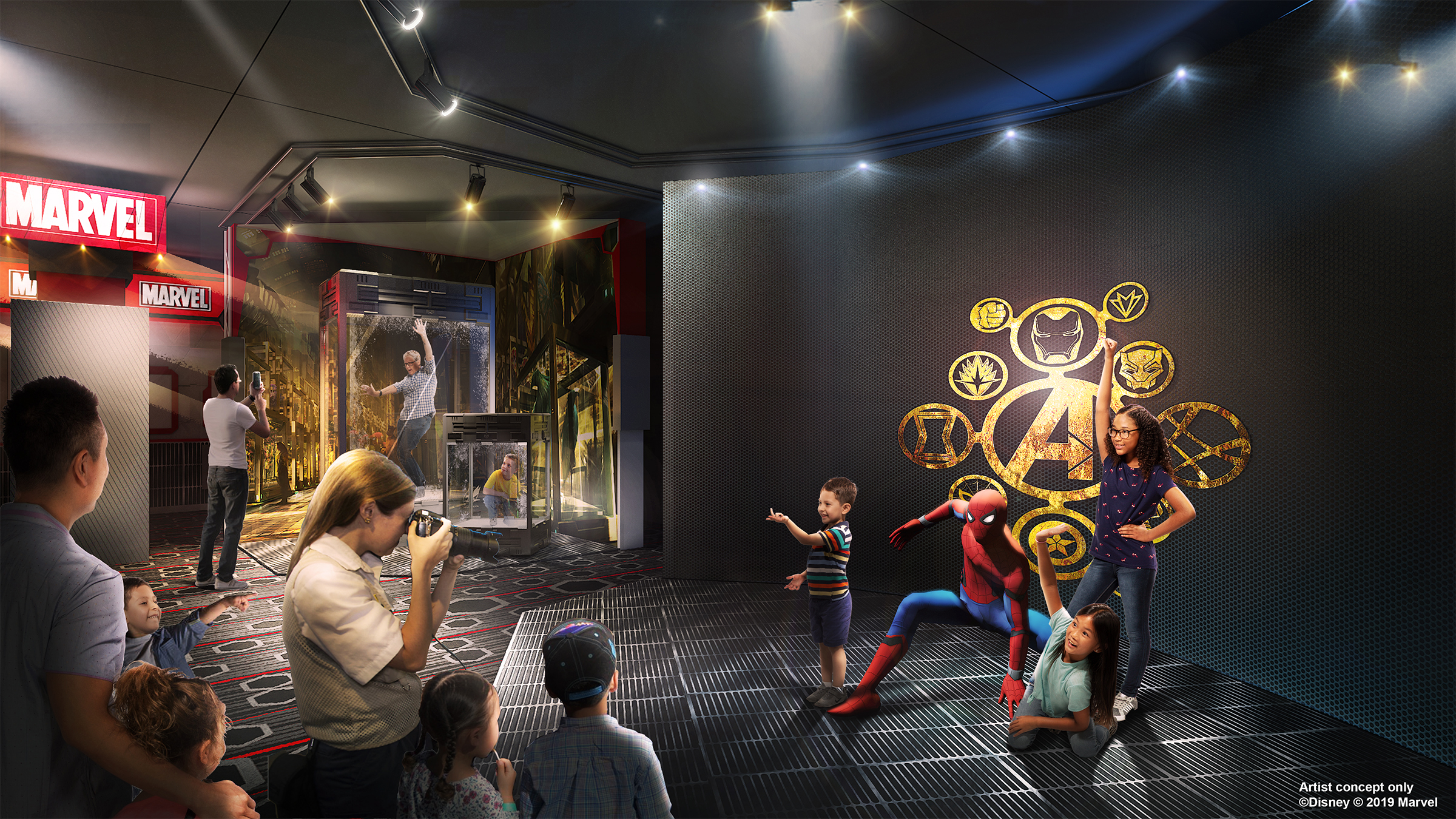 An artist's impression of Super Hero Station at Disney's Hotel New York: The Art Of Marvel (Disney/Marvel/PA)