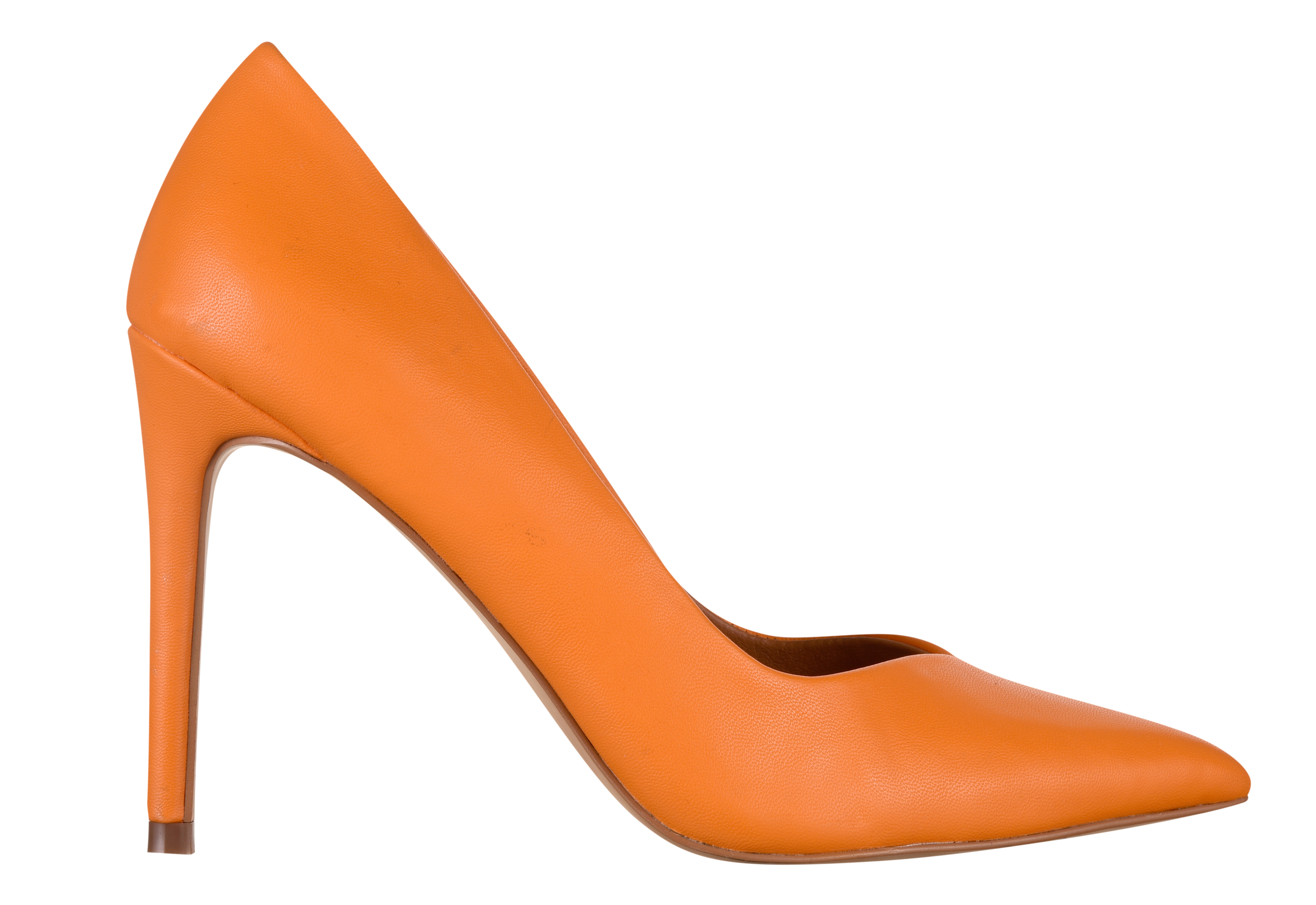 Wallis Bright Orange Closed Court Heels