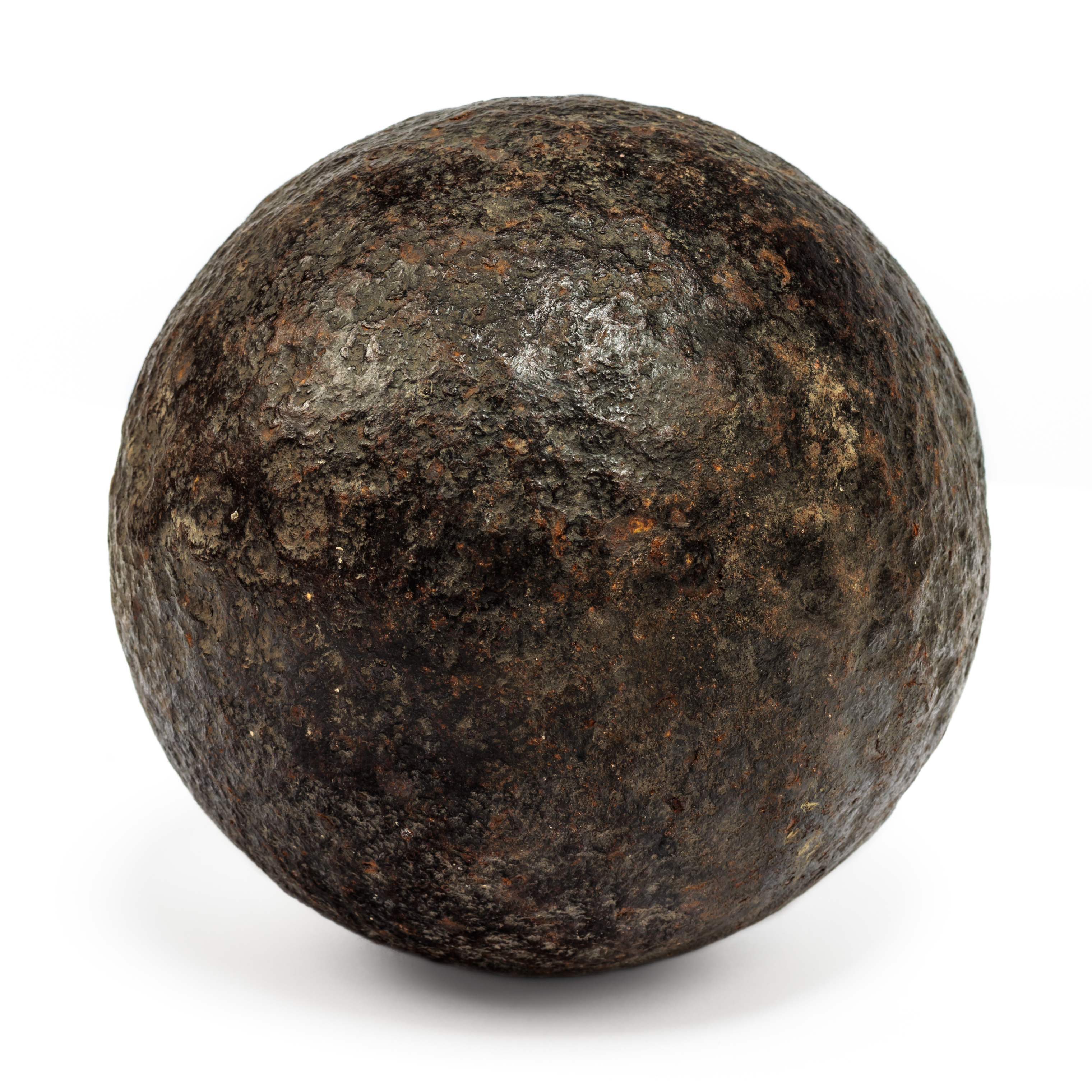 The cannonball, like this one, was dislodged from a tree in Kansas City