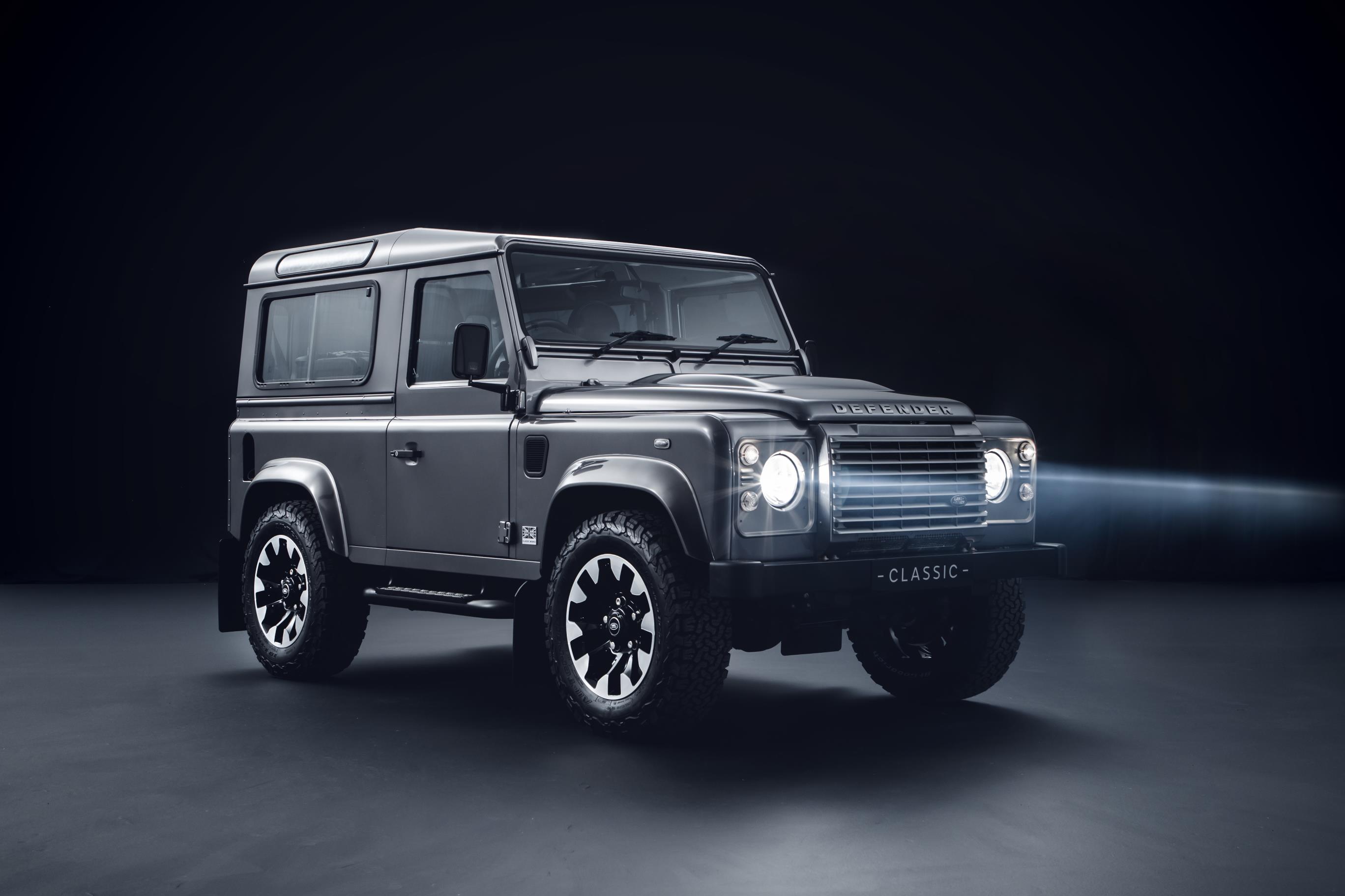 The classic Defender is hard to miss