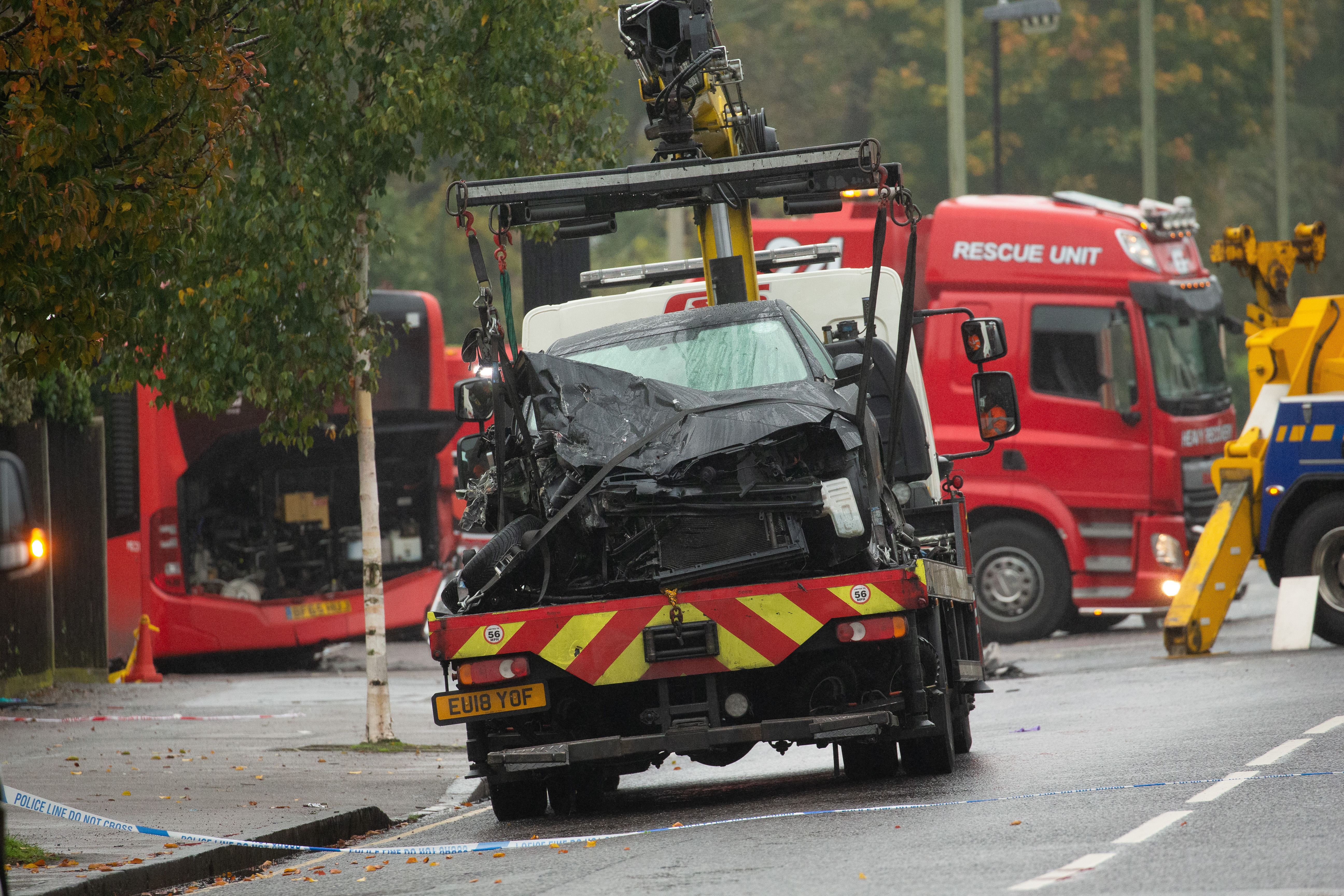 The car involved in the collision
