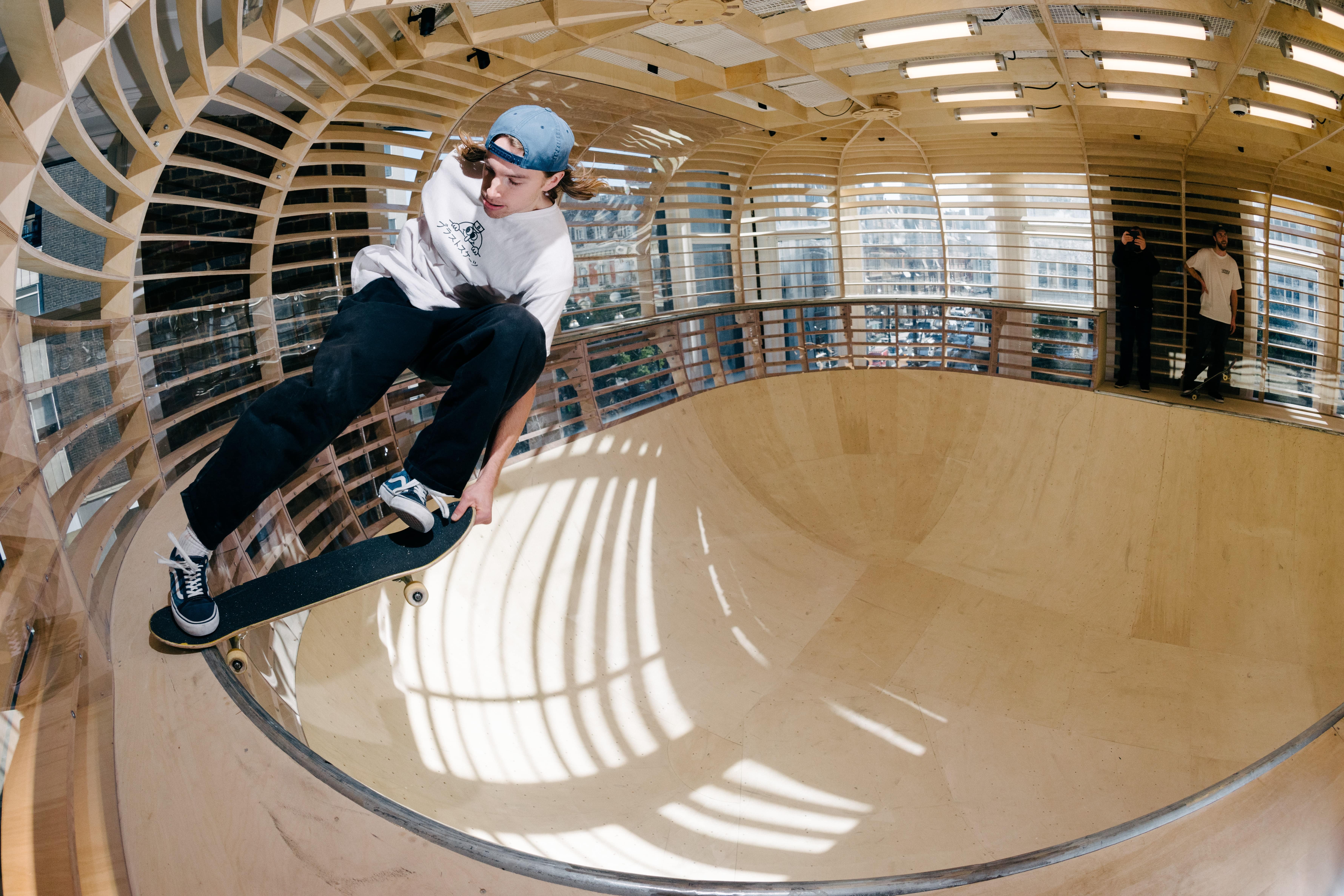Selfridges opened an indoor skate bowl on their new menswear floor in their Oxford Street store (Selfridges/PA)