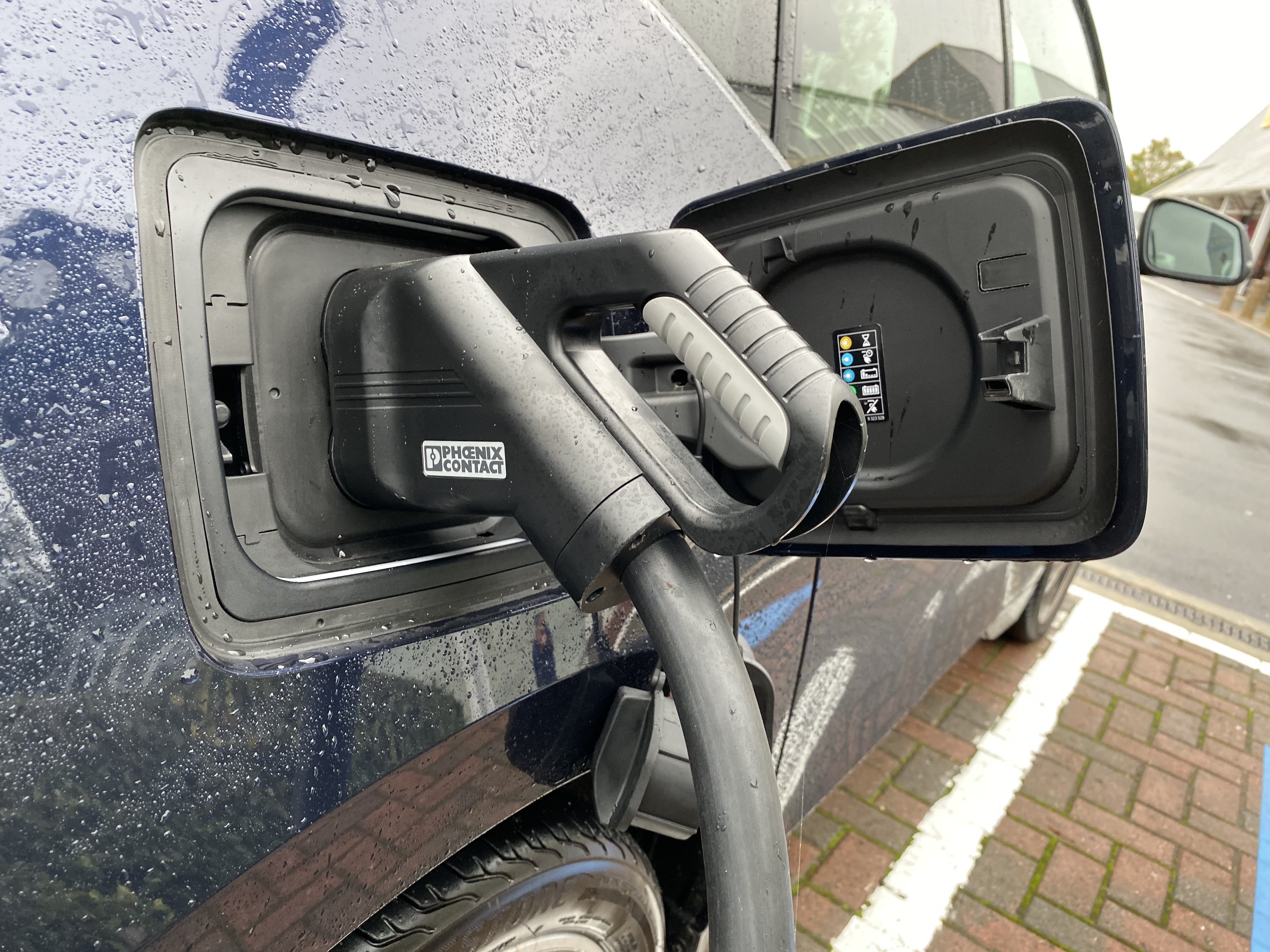 Charging the car is a simple process