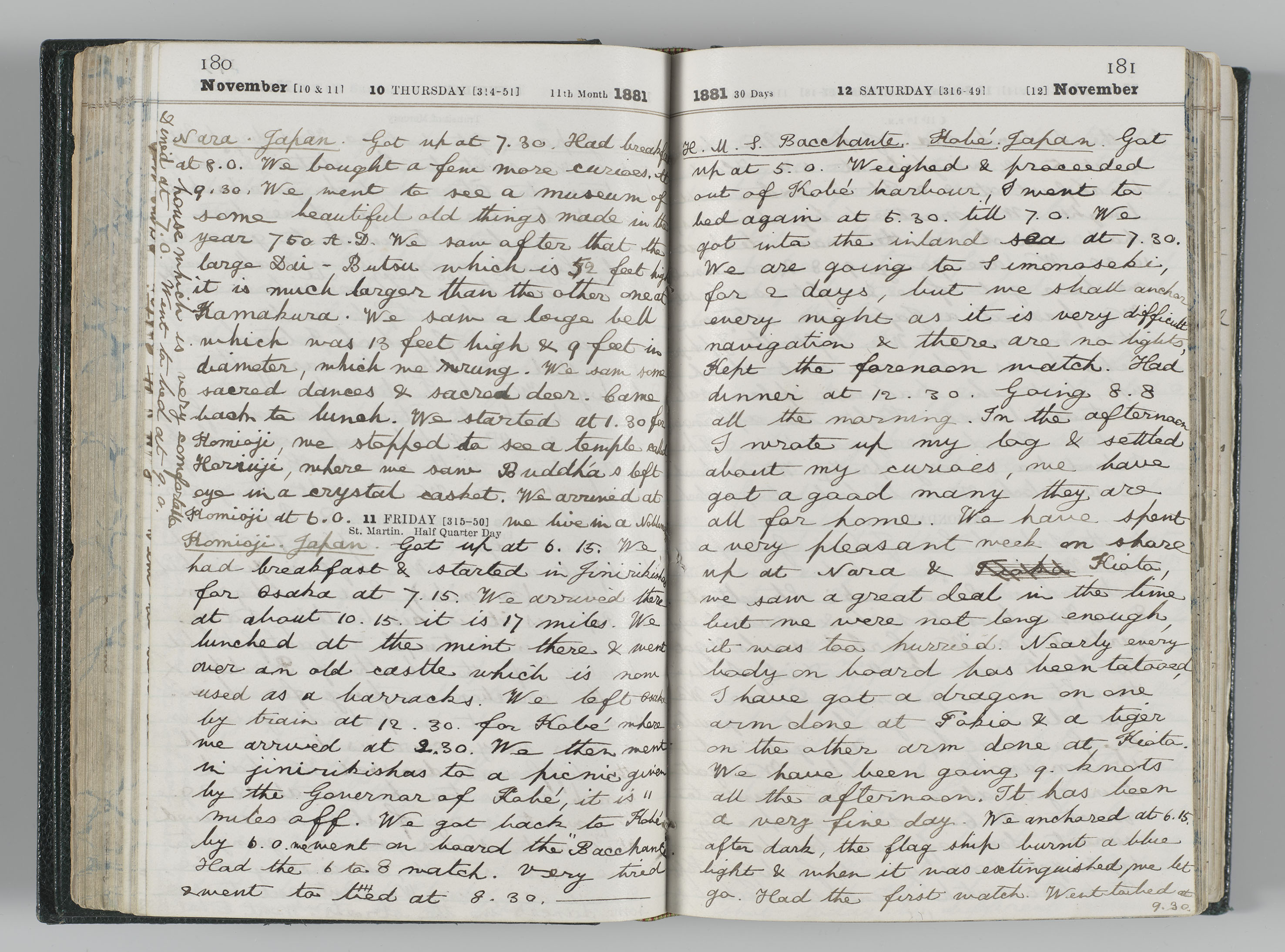 George V's diary