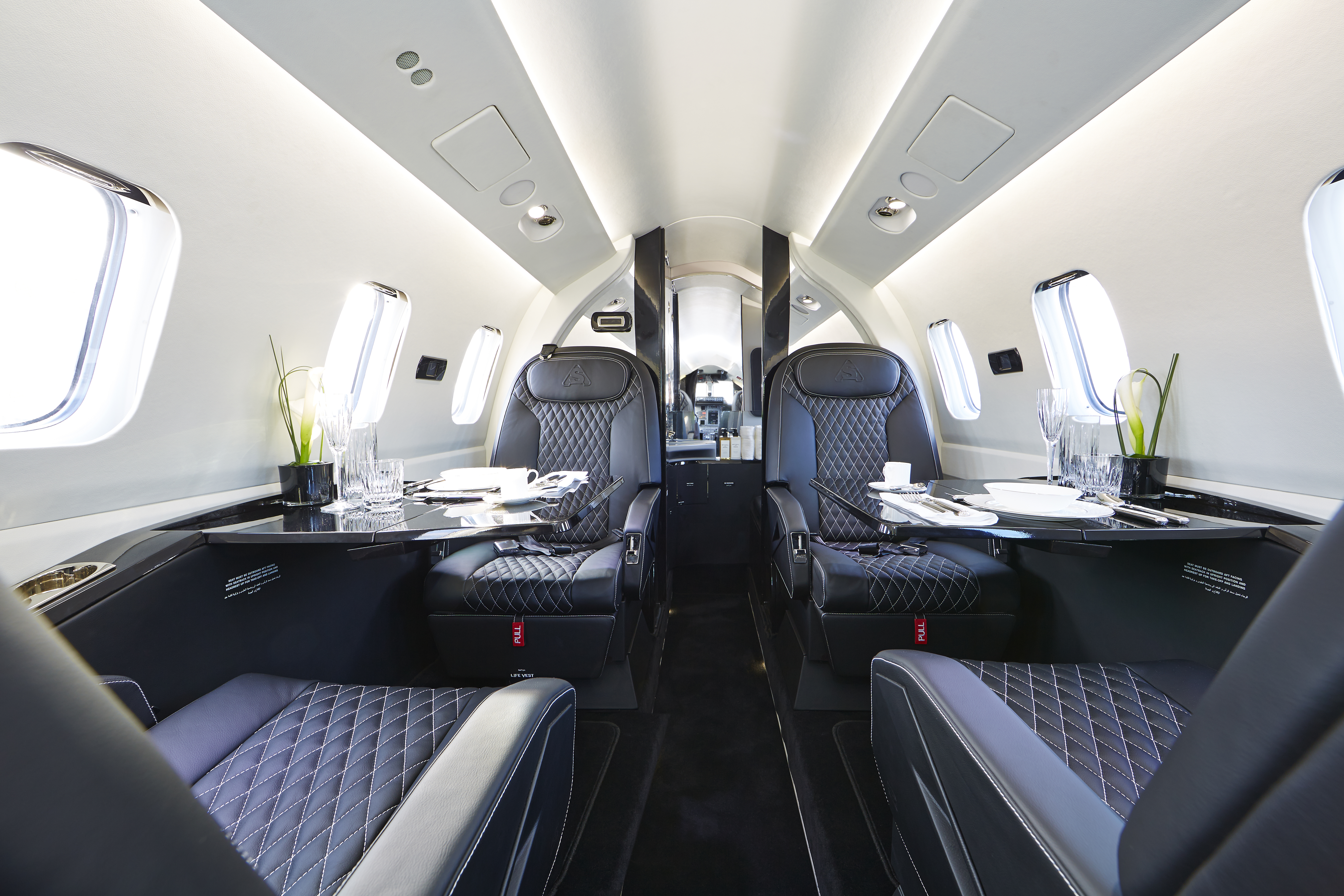 Interior of a Piaggio Avanti Evo