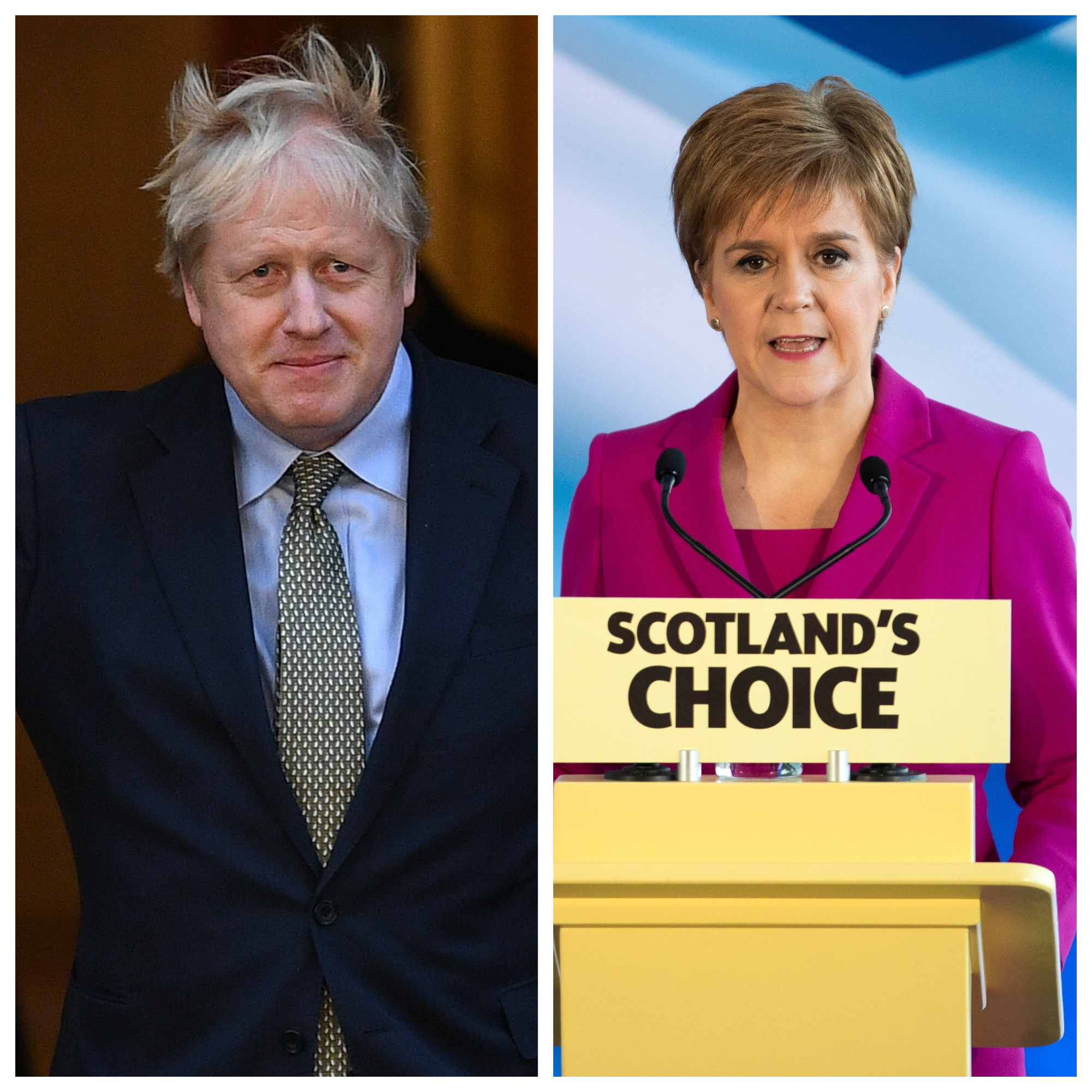 Boris Johnson and Nicola Sturgeon