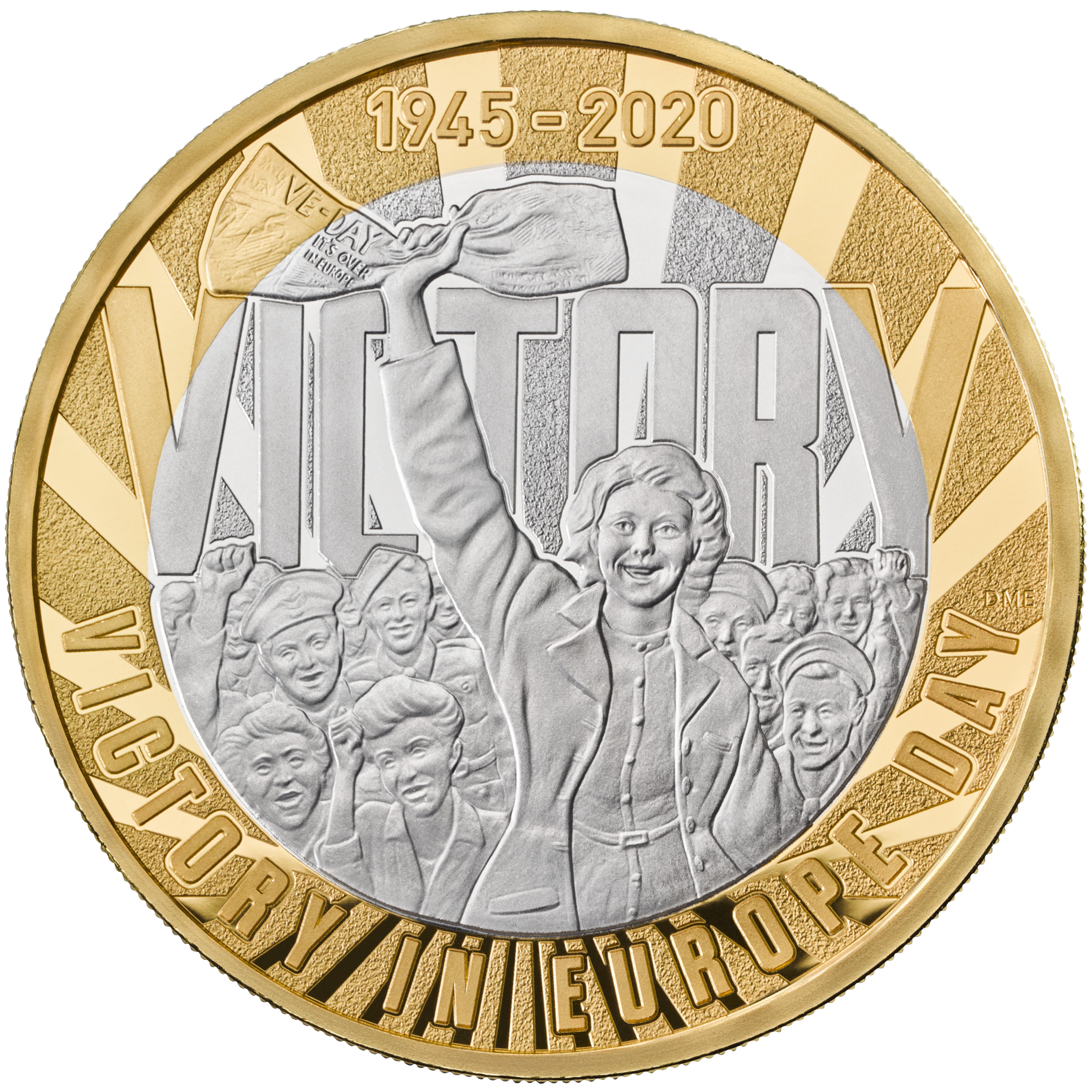 The VE Day coin (The Royal Mint/PA Wire)