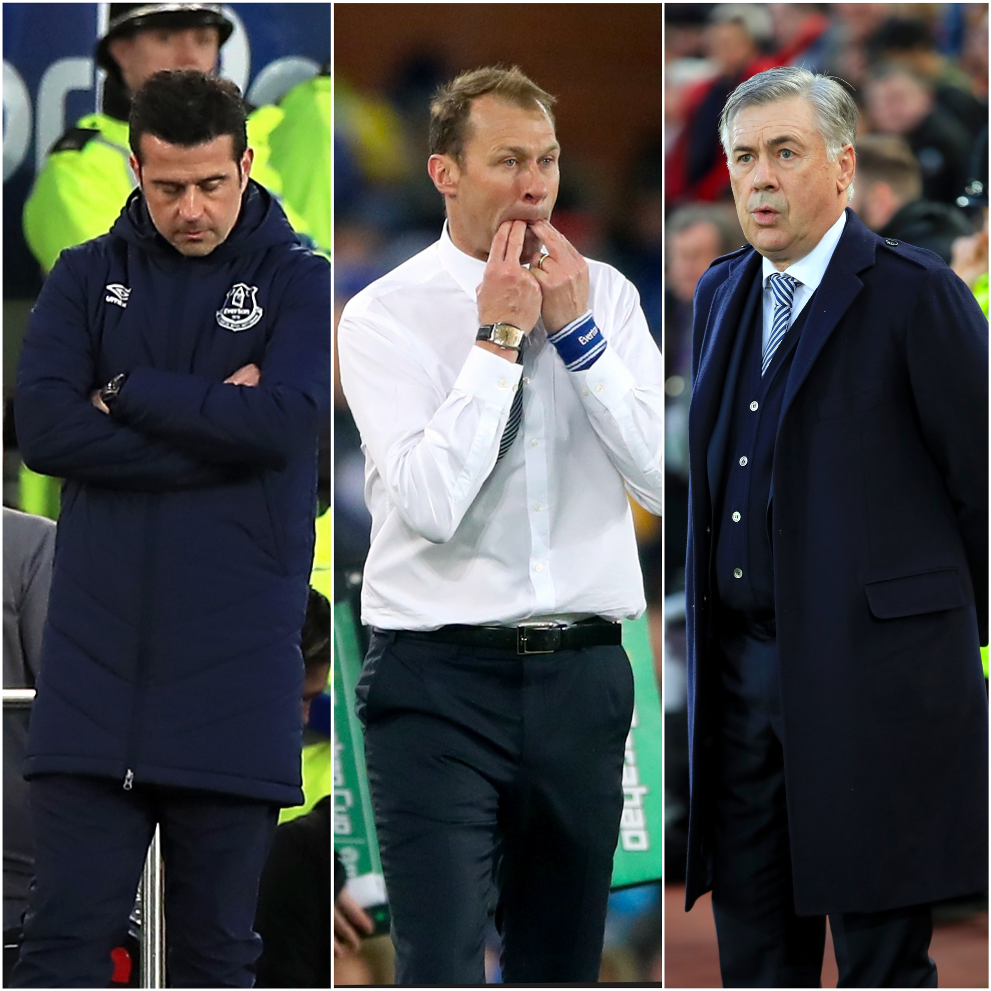 Everton have had three managers in the last month: Marco Silva, Duncan Ferguson and Carlo Ancelotti