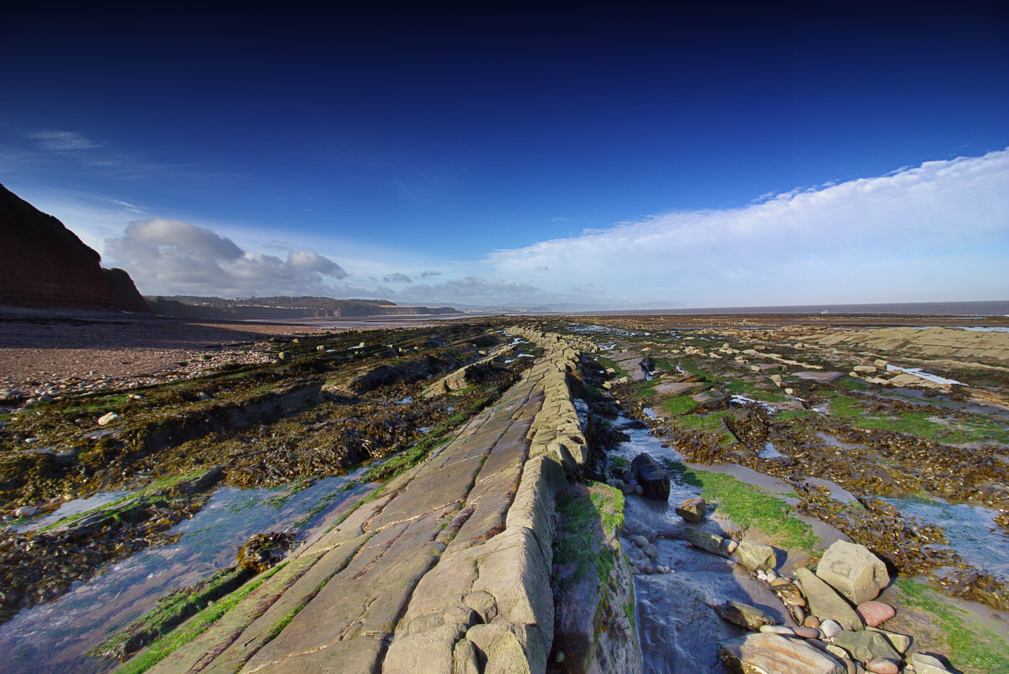 The Quantock wave cut platform in Somerset