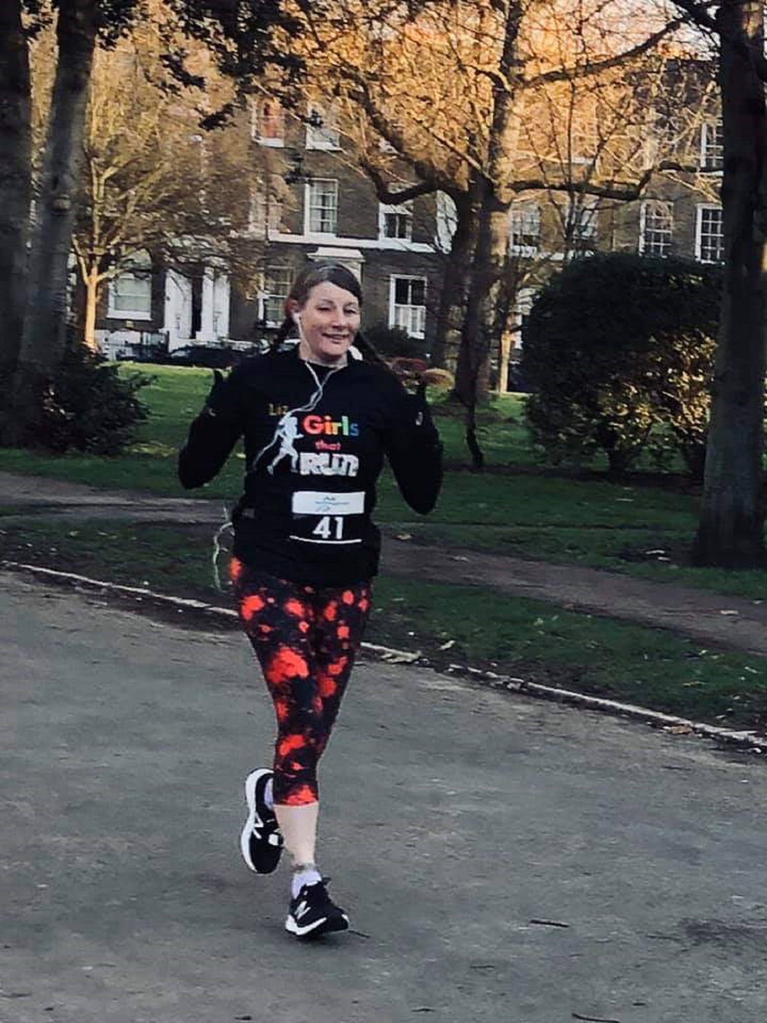 Liz Ayres, who ran as a pacer during the 2019 London Marathon