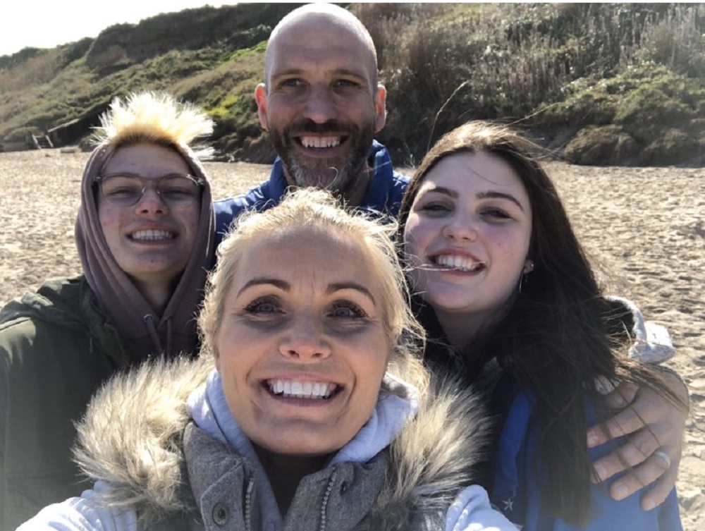 Joanne Morell and her family