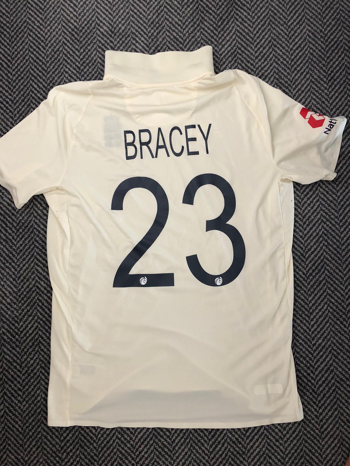 James Bracey's newly awarded England shirt.