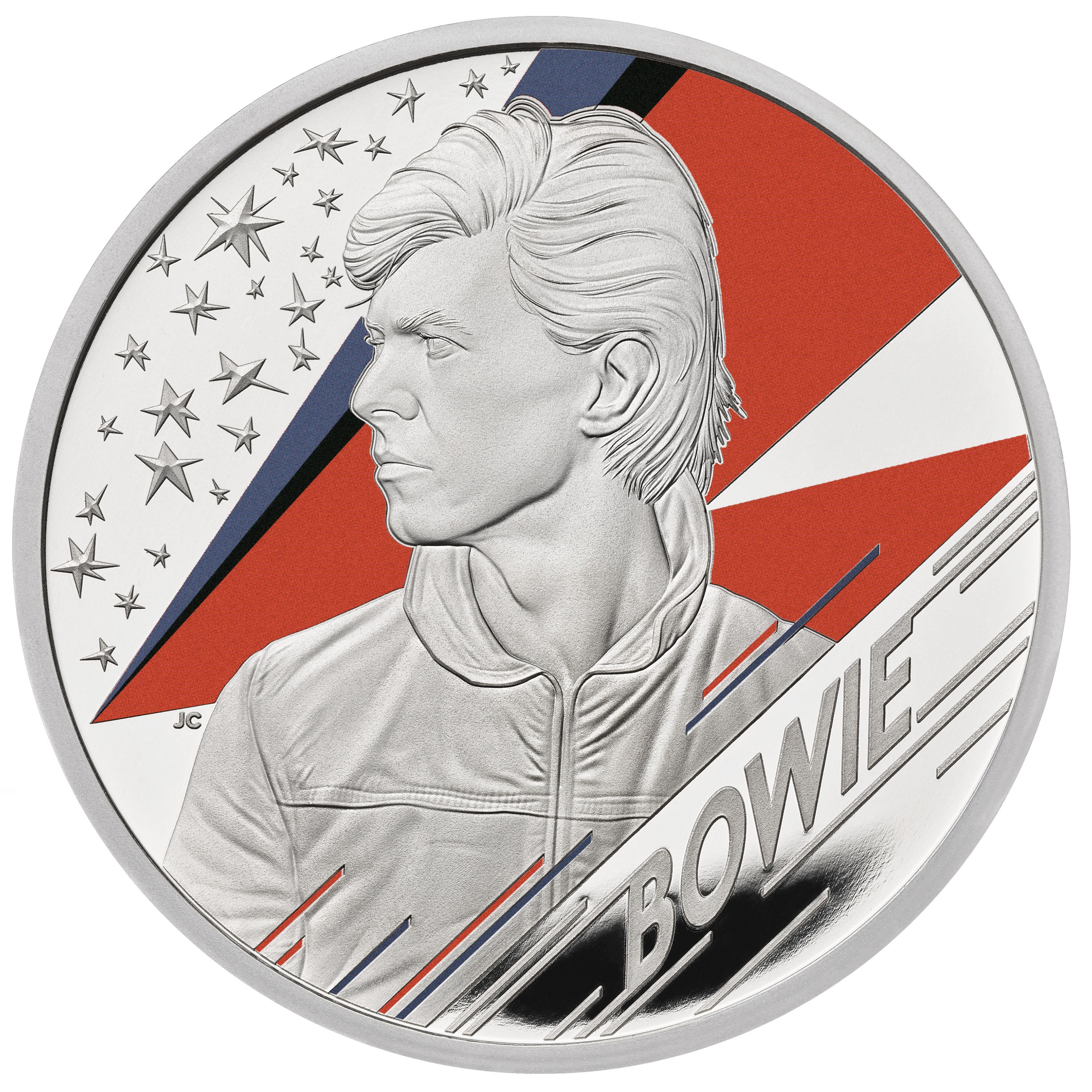 David Bowie one ounce silver proof coin