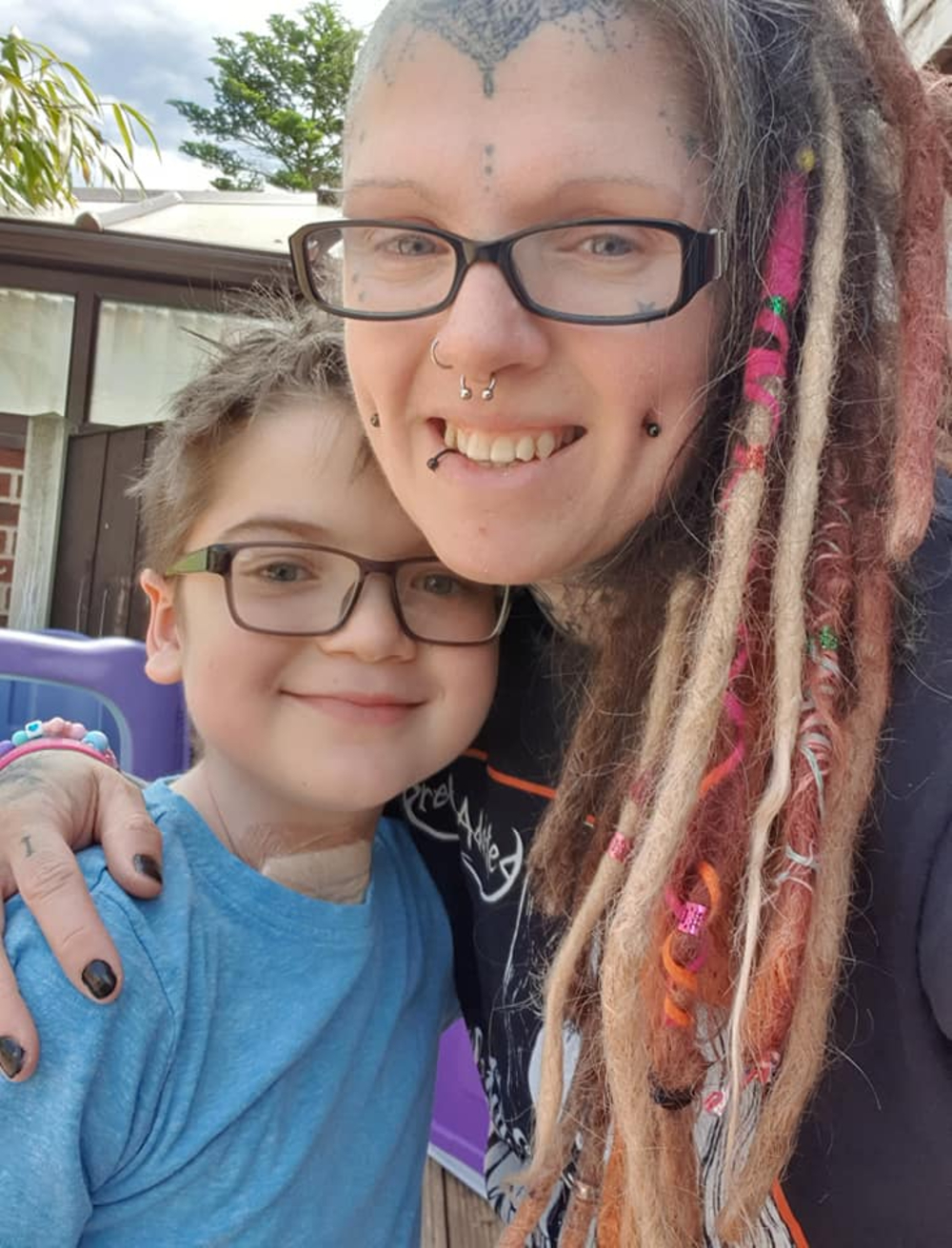 Kori and his mother