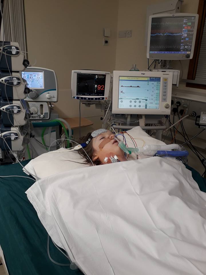 Kori before his transplant