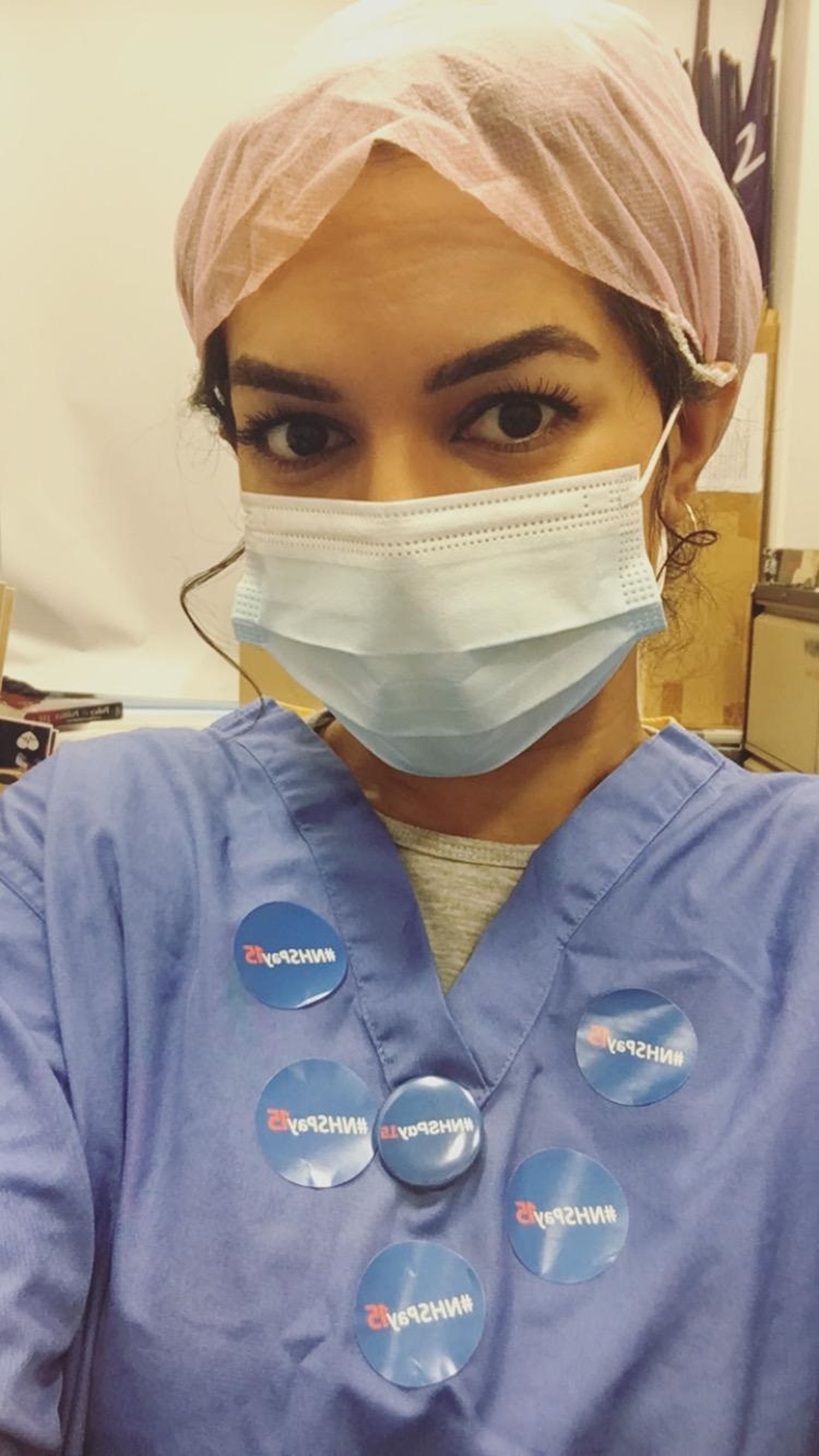 Ameera Sheikh, 28, a Unite union rep and ICU nurse at an NHS London