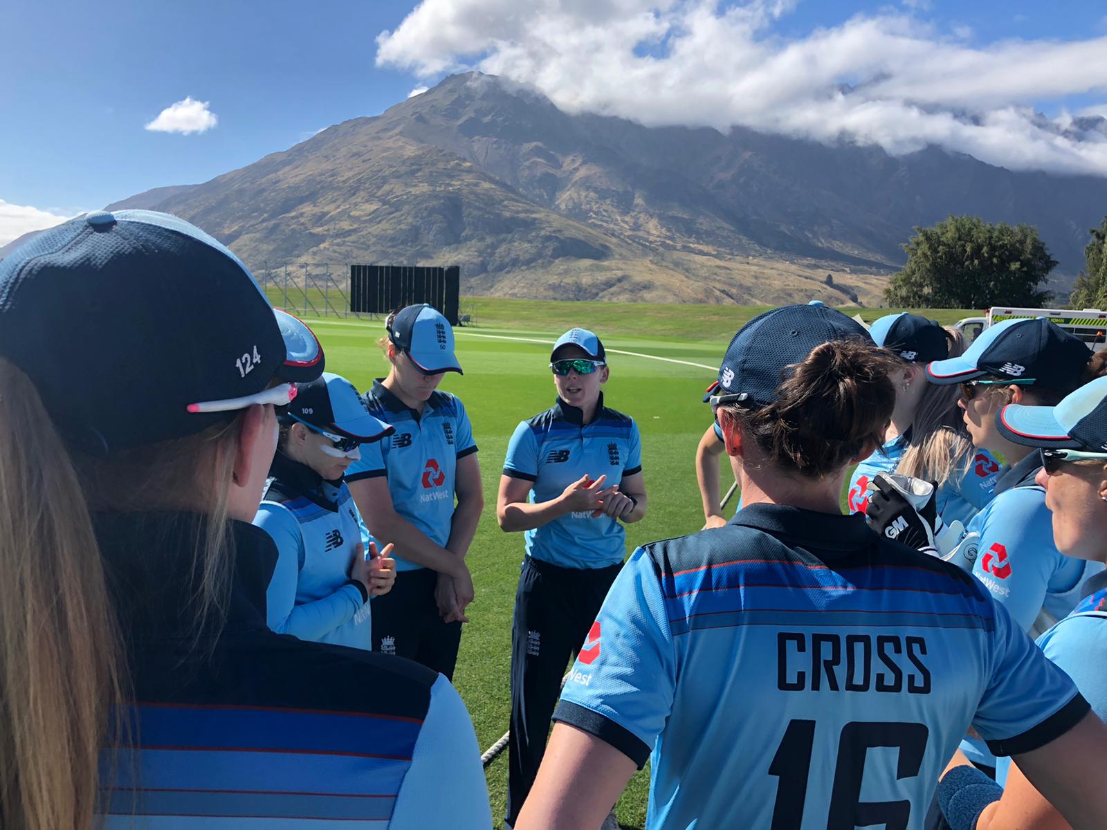 England Women on tour in New Zealand.