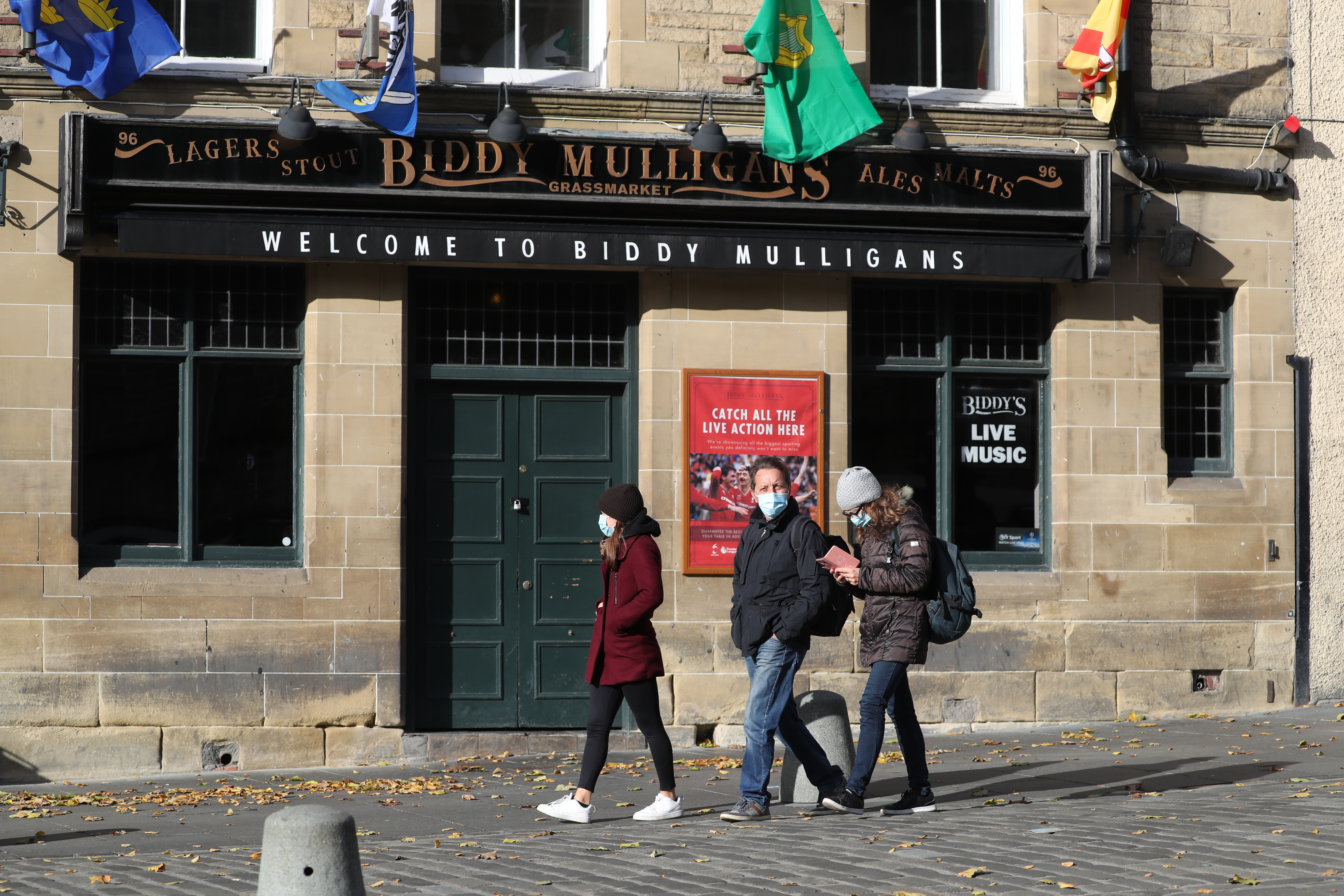 Pubs and restaurants across Scotland are closed because of coronavirus restrictions