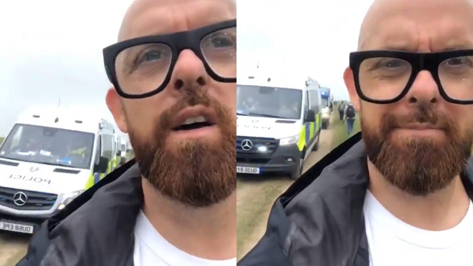 Comedian John O'Sullivan said there were around 1000 people in attendance when he arrived