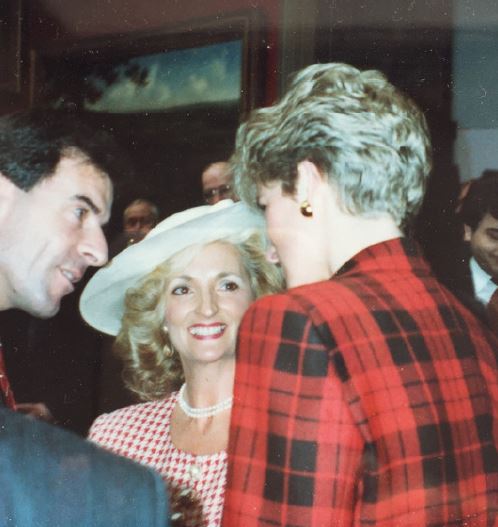 Edith Conn meeting Diana in 1991