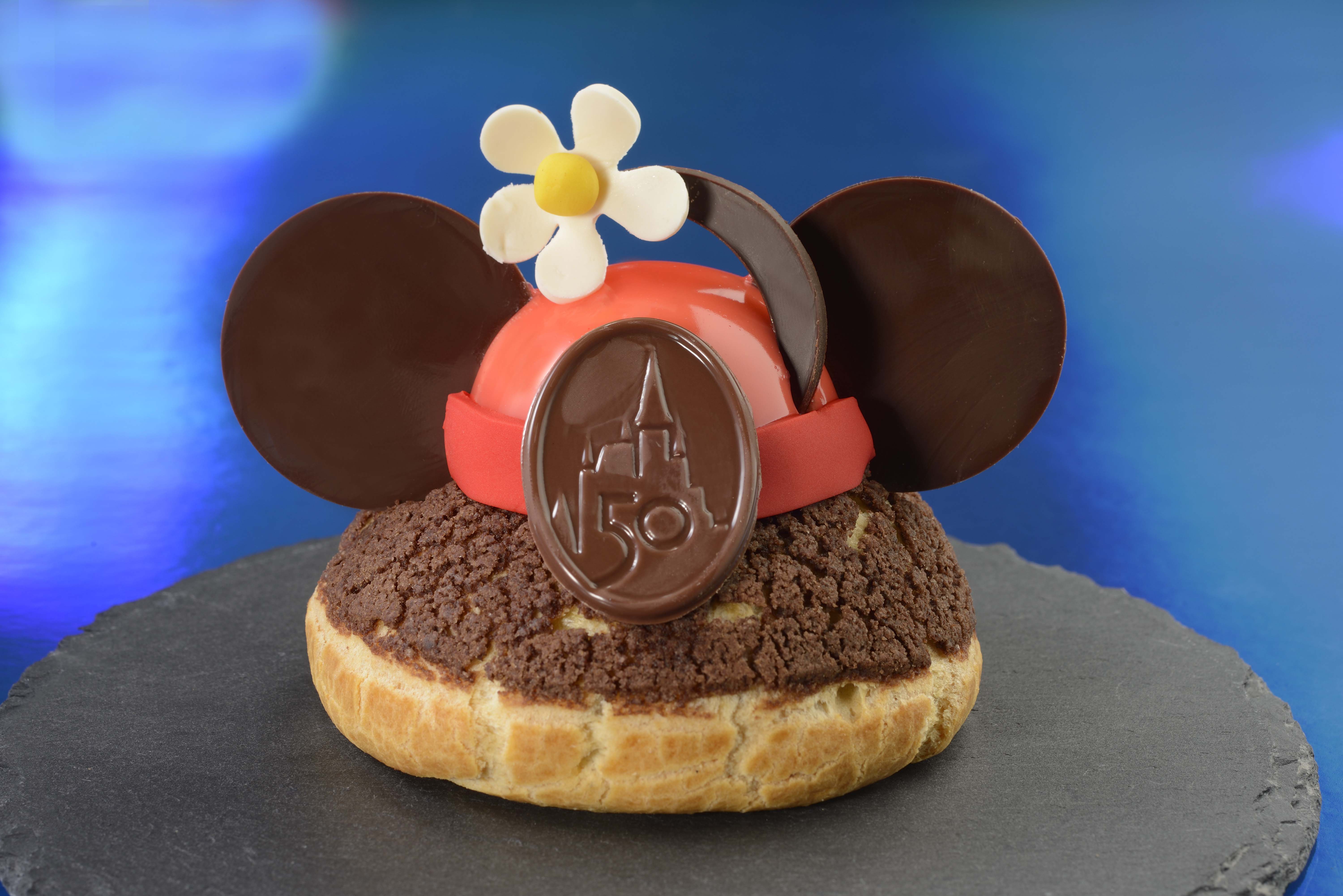 The 50th Anniversary Vintage Minnie’s Brown Betty Profiterole available at Grand Floridian Cafe (PA/Walt Disney World)
