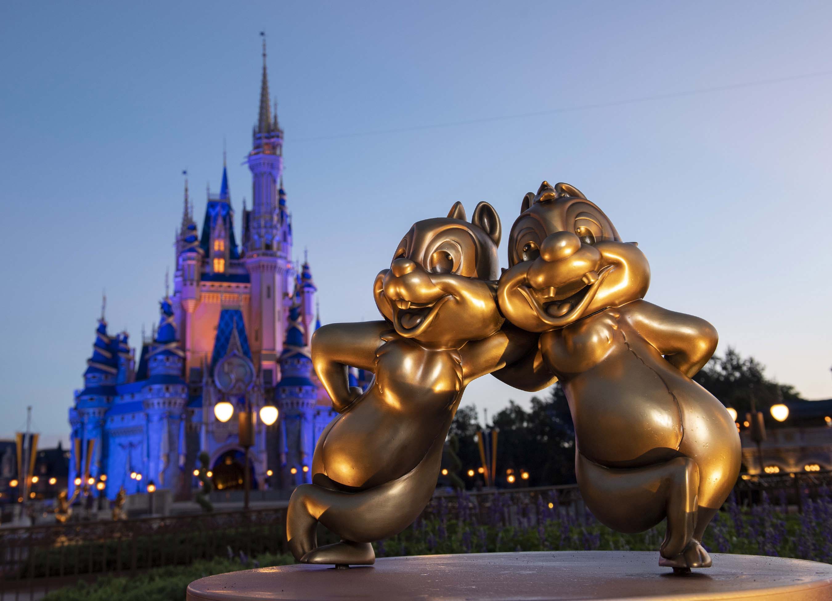 The Chip ‘n’ Dale character sculptures as part of the Disney Fab 50 at the Walt Disney World Resort theme parks (PA/Walt Disney World/David Roark)