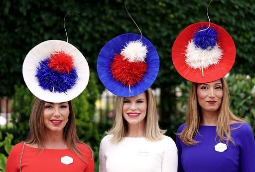 Women in red, white and blue hats