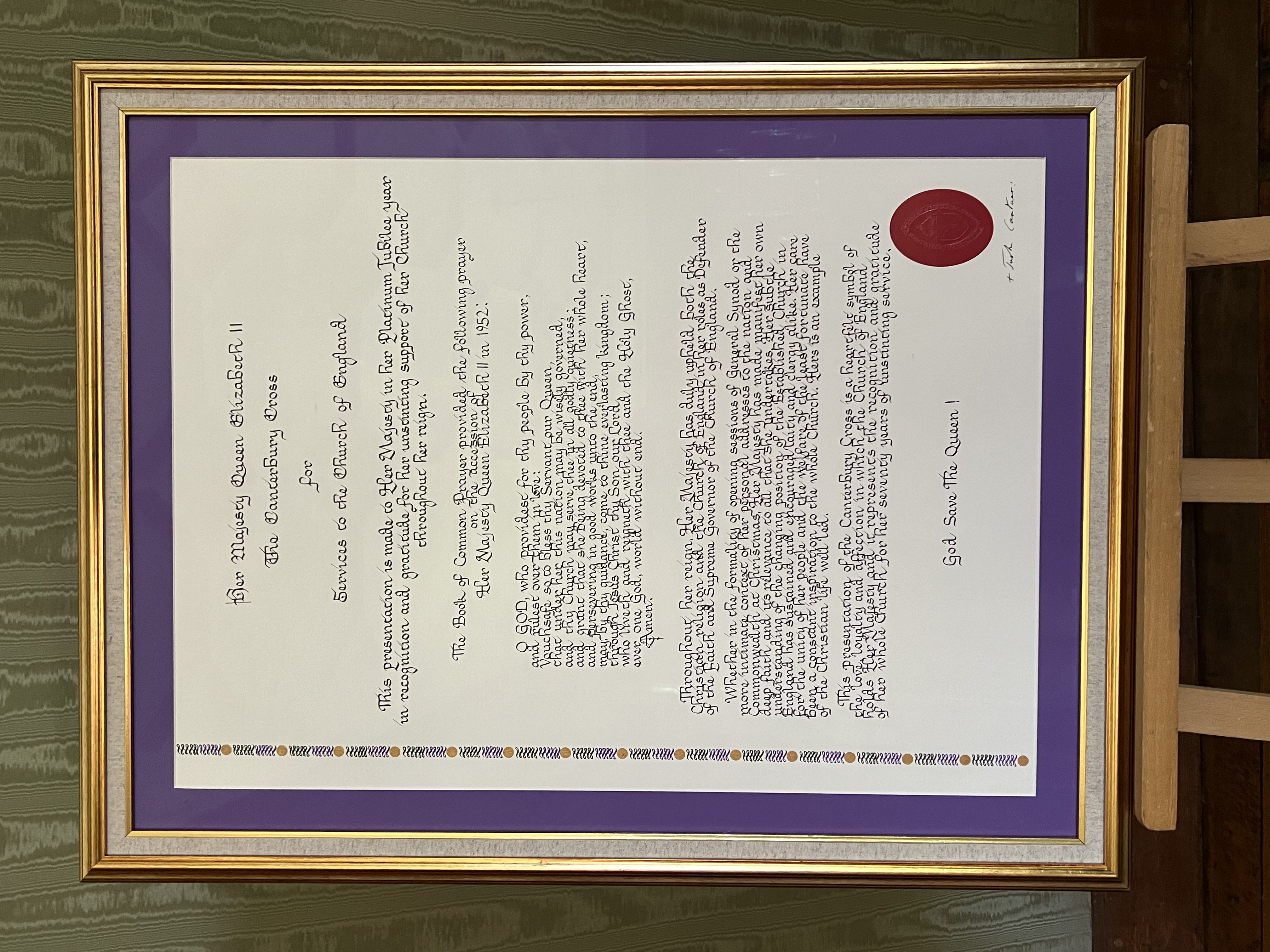 The Archbishop's citation