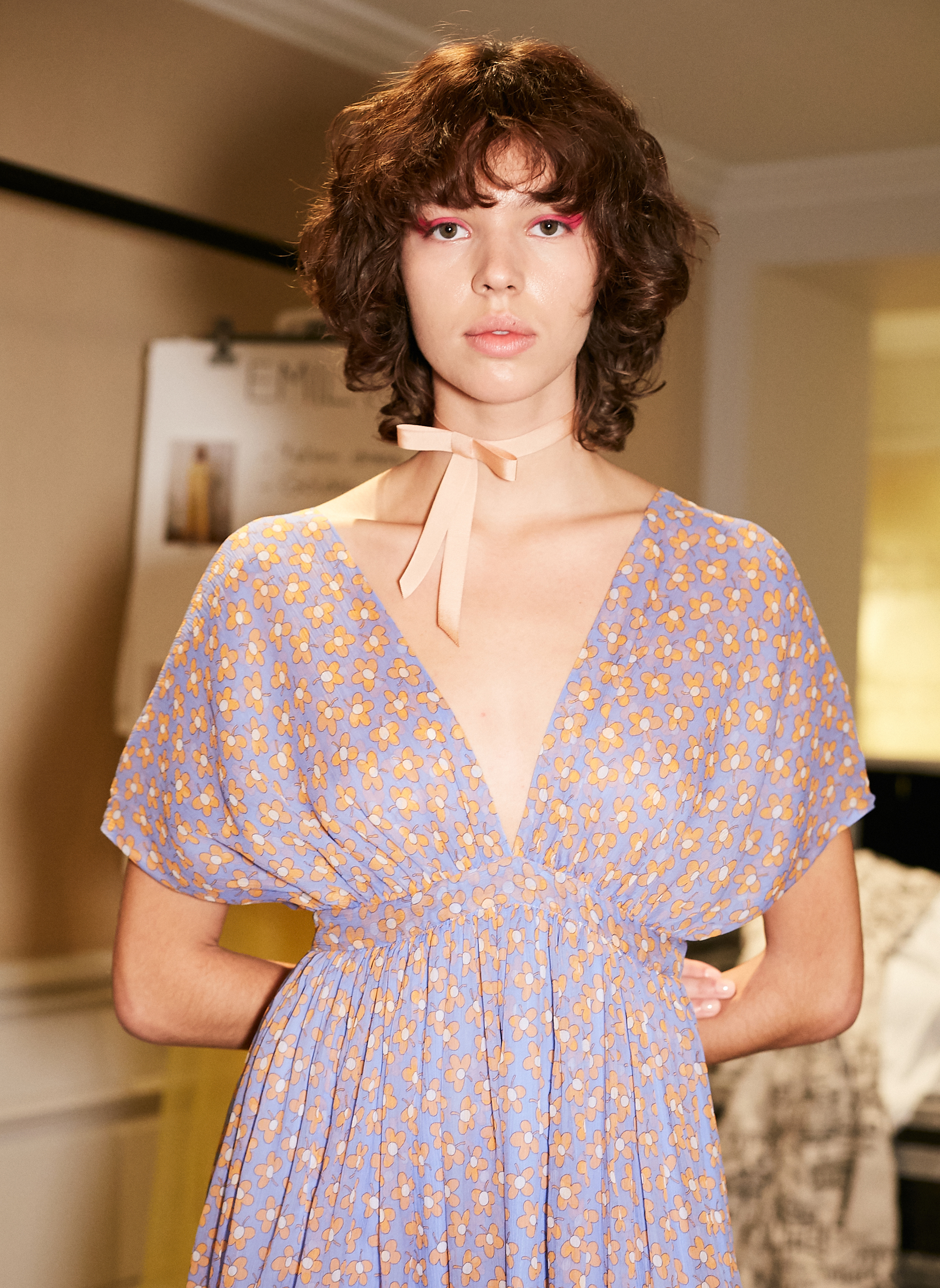 model backstage at Paul & Joe SS23