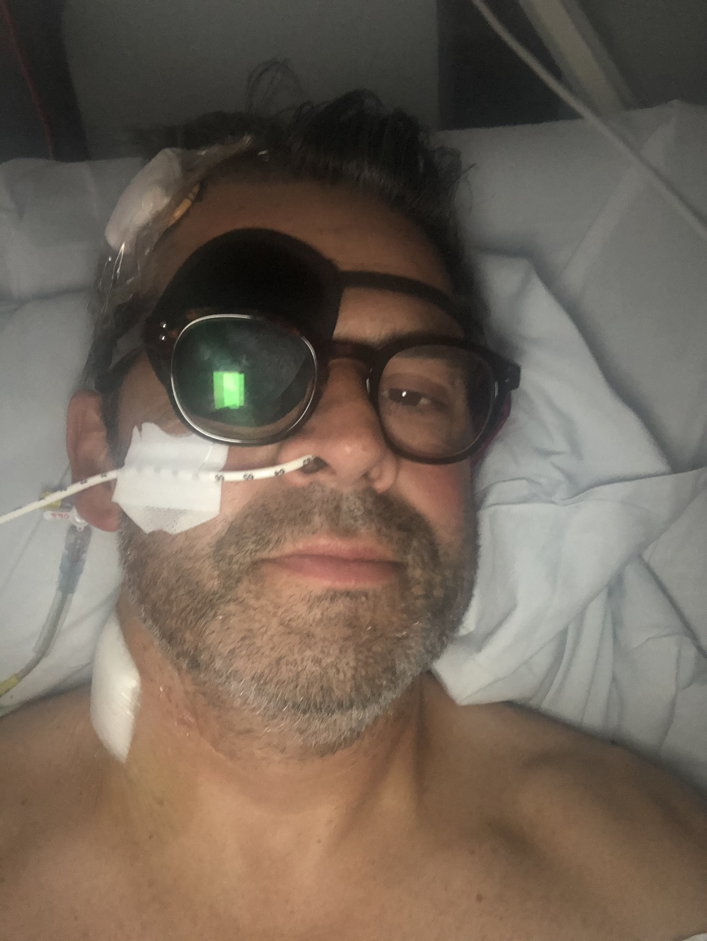 Jason Riddington after undergoing surgery