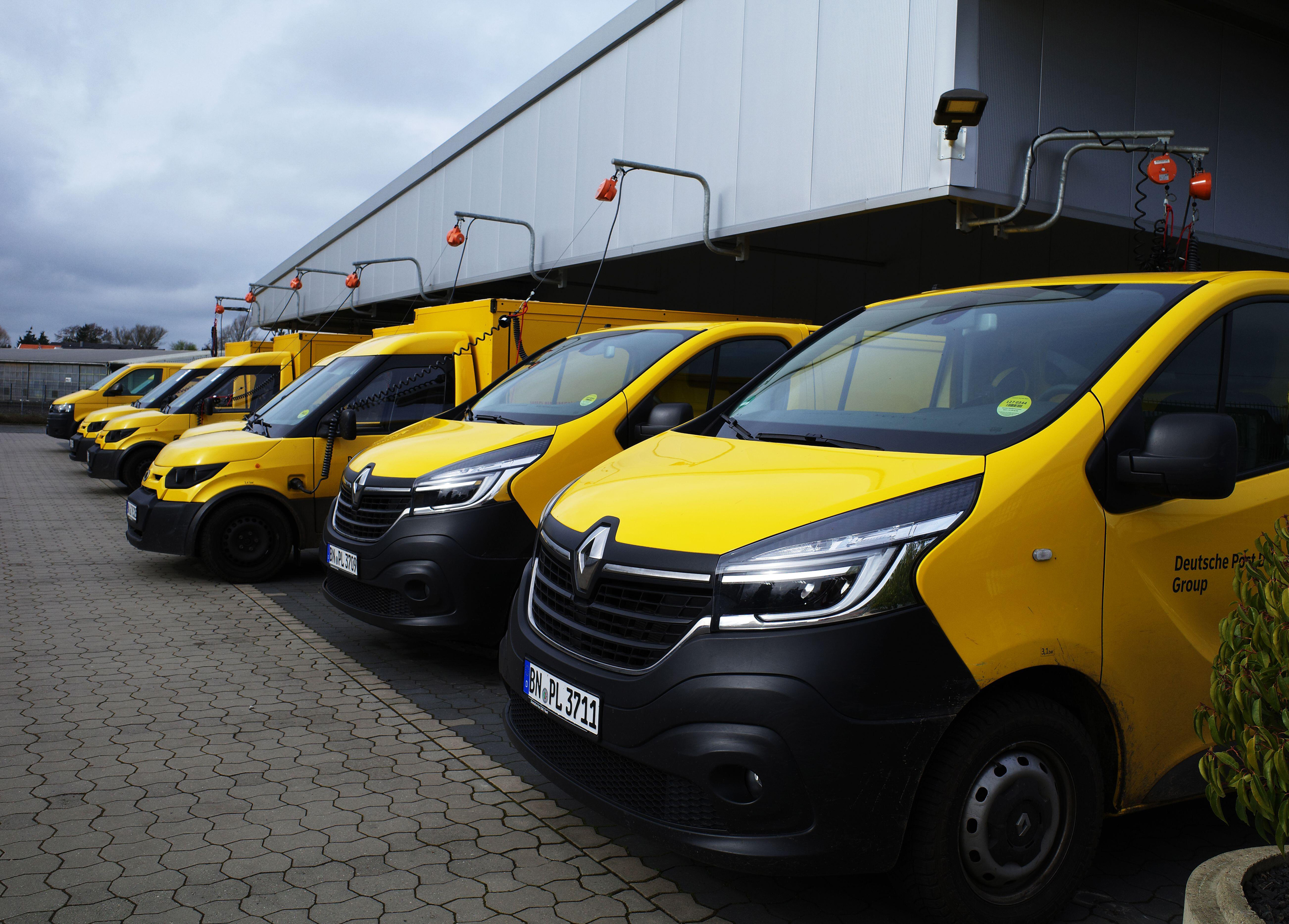 Electric vans charging