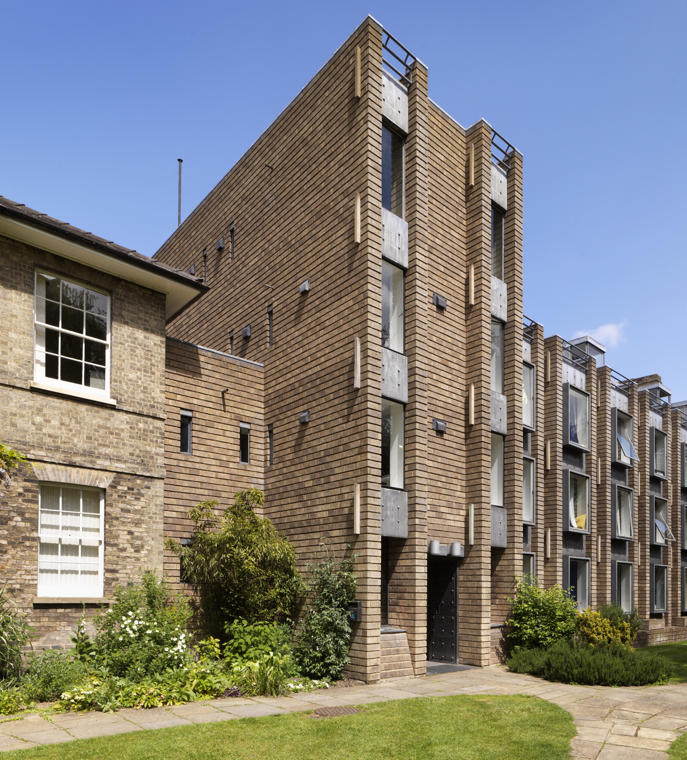 The Rayne Building halls of residence at Cambridge's Darwin College, which has been listed at Grade II. (Historic England Archive/ PA)