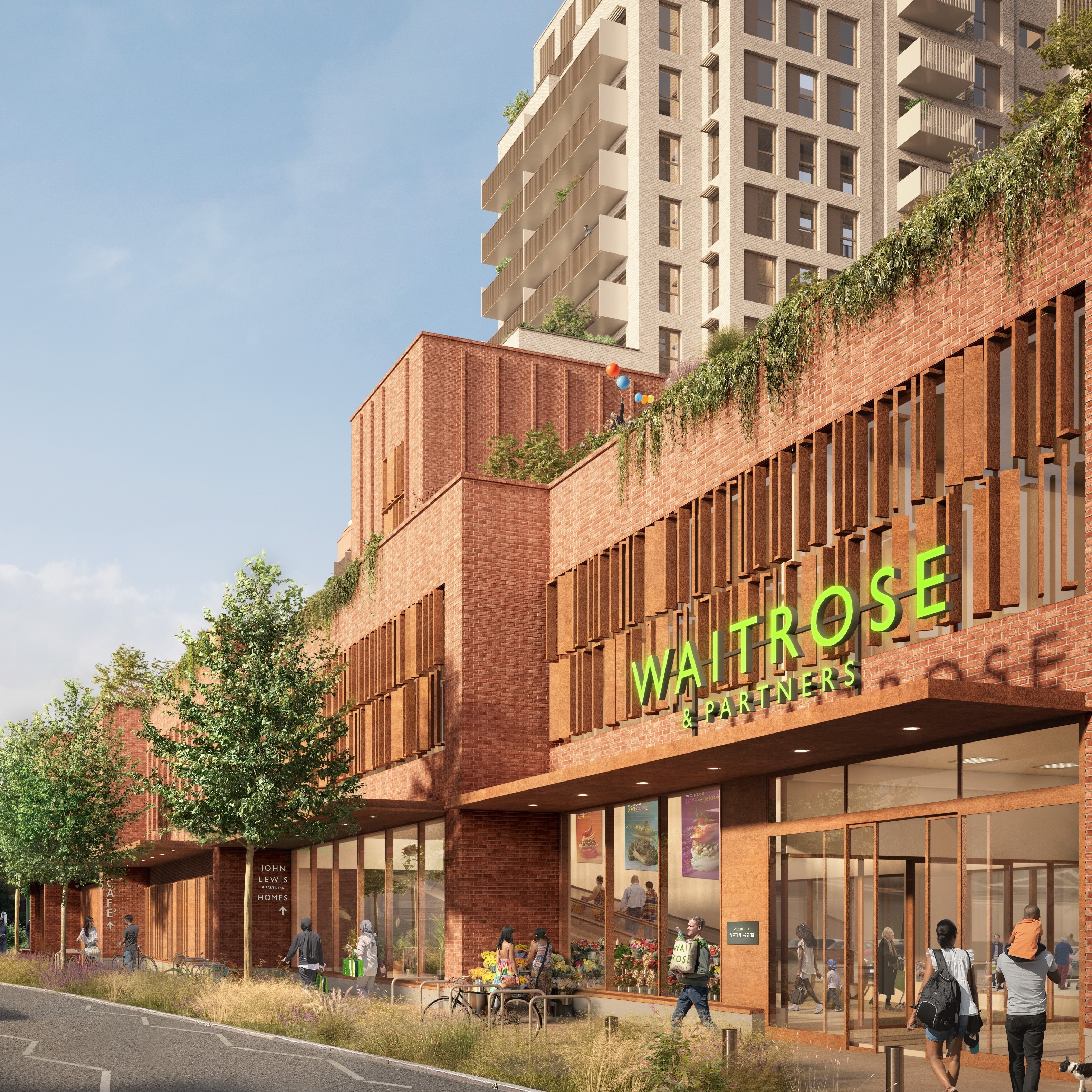 An image featuring a Waitrose store and properties
