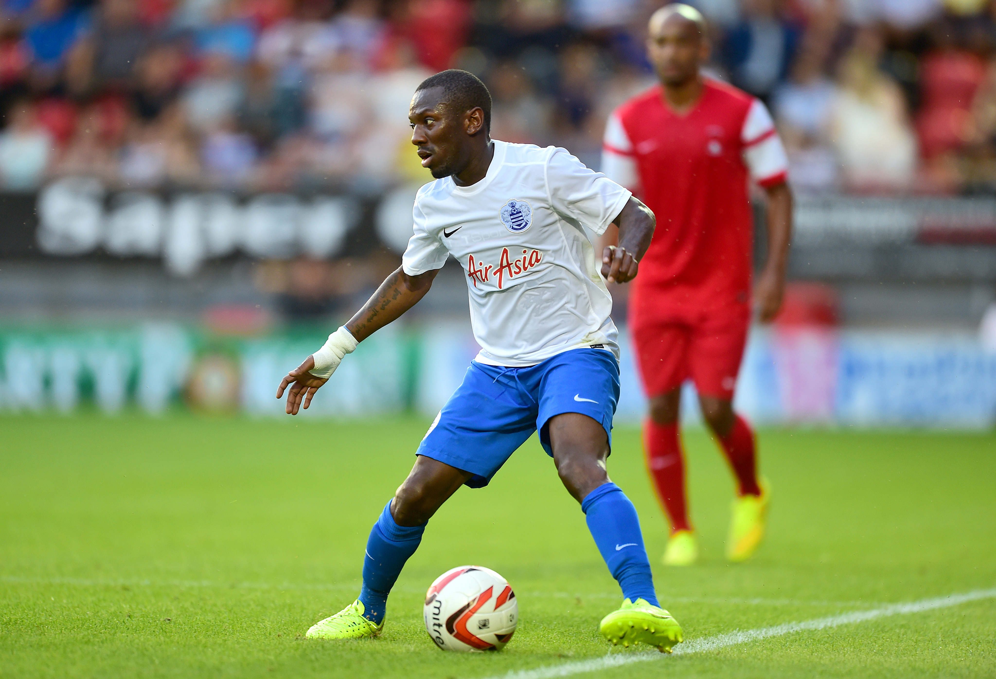 Shaun Wright-Phillips playing a pre-season friendly match at Queens Park Rangers in 2014