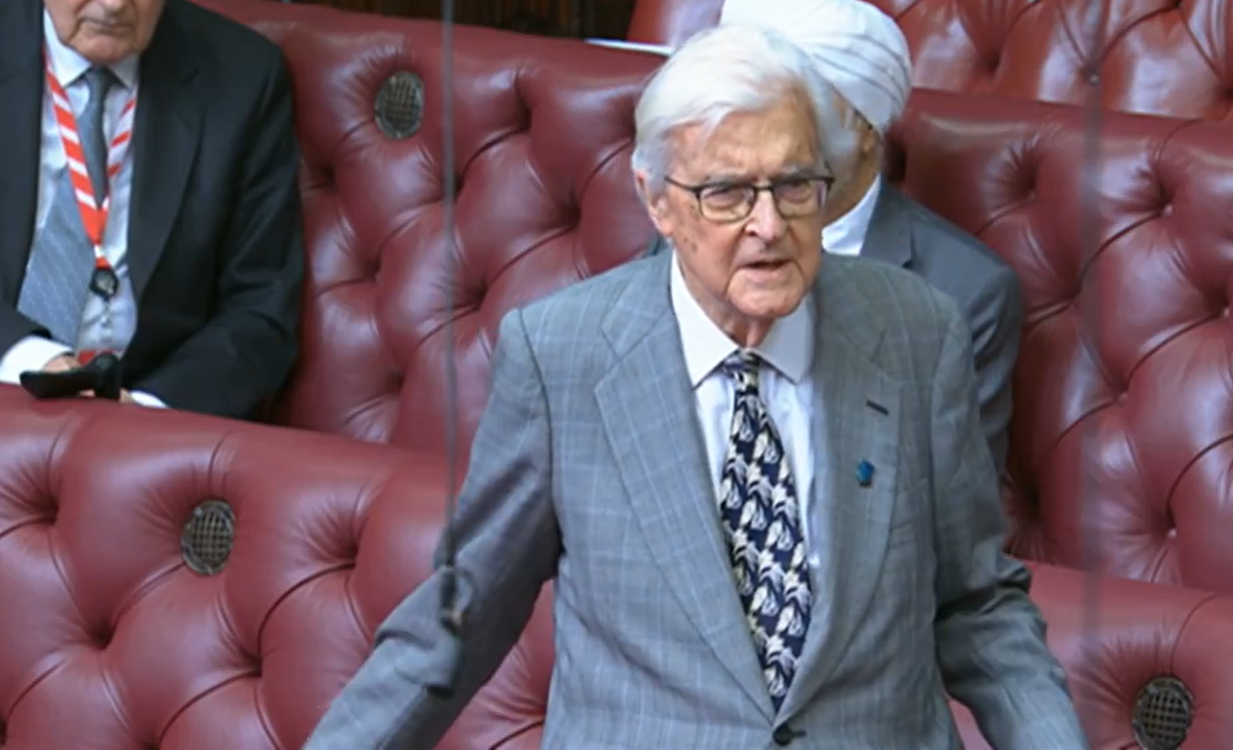 Lord Baker of Dorking speaks in the House of Lords chamber