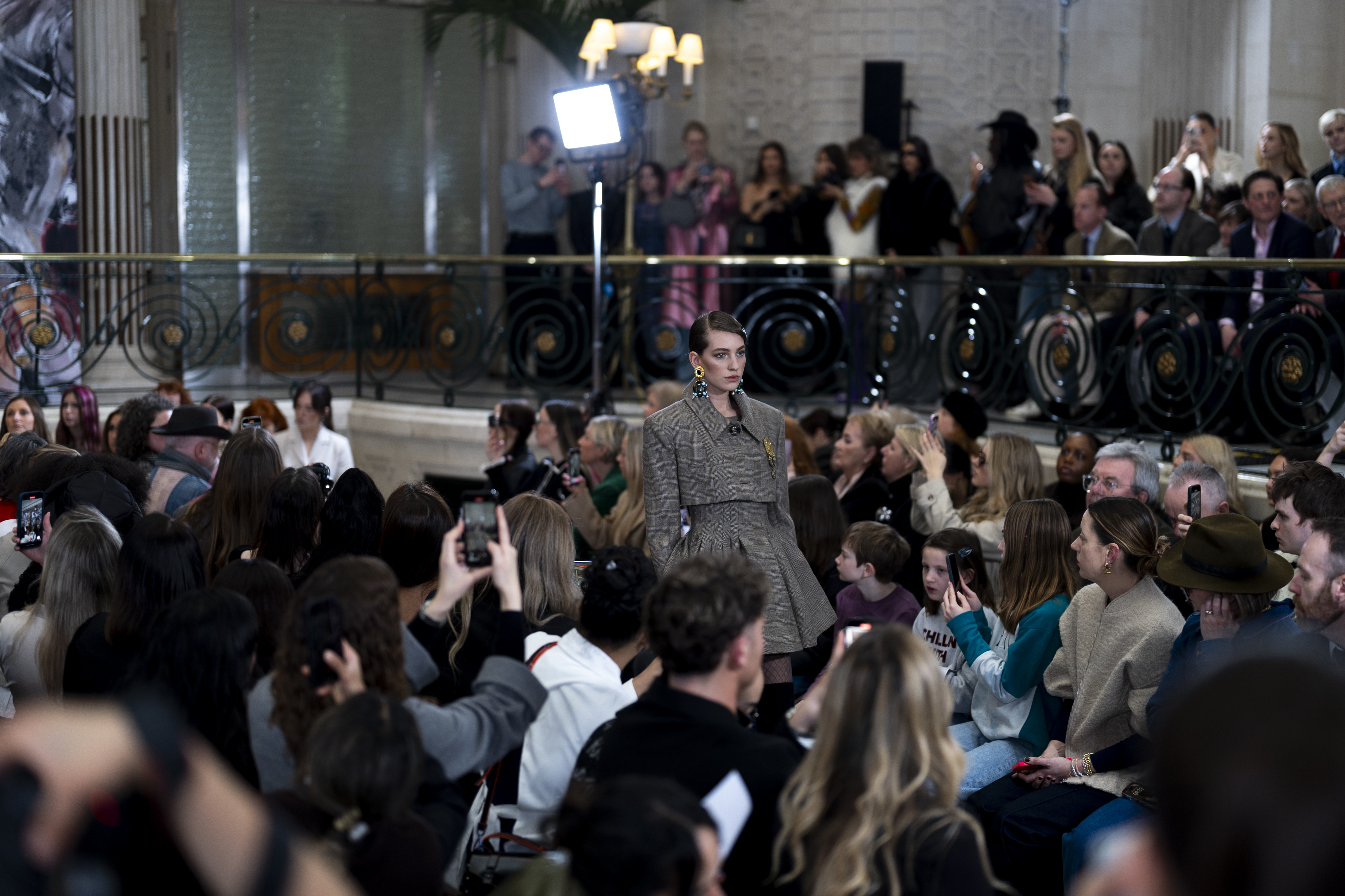 Pluming wool skirts were everywhere on the runway