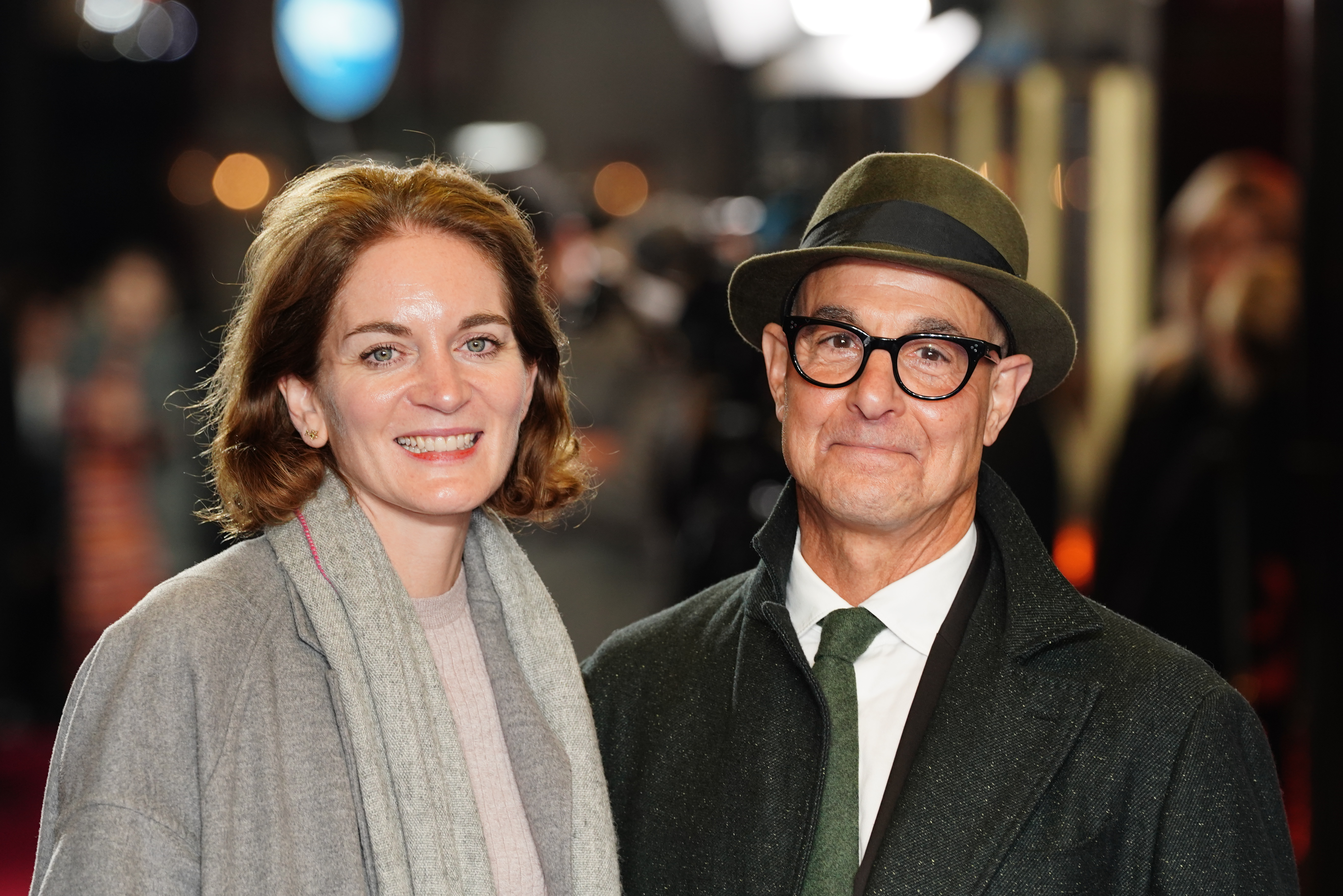 Felicity Blunt and Stanley Tucci attend the Small Things Like These UK premiere at the Curzon Mayfair in London in October 24, 2024