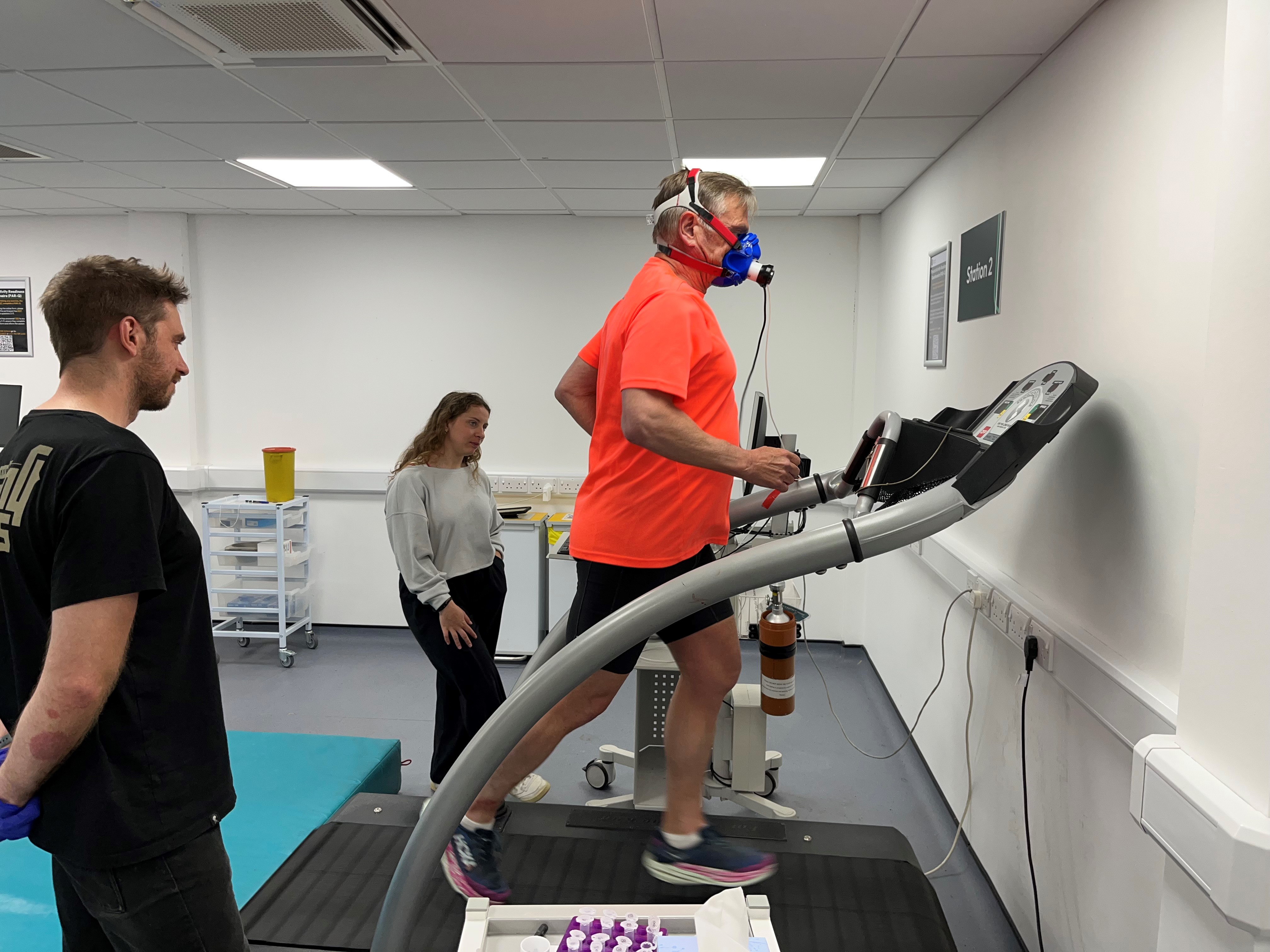 Steve James, 65, will be monitored by researchers at the University of Exeter during his marathon feat (University of Exeter/PA)