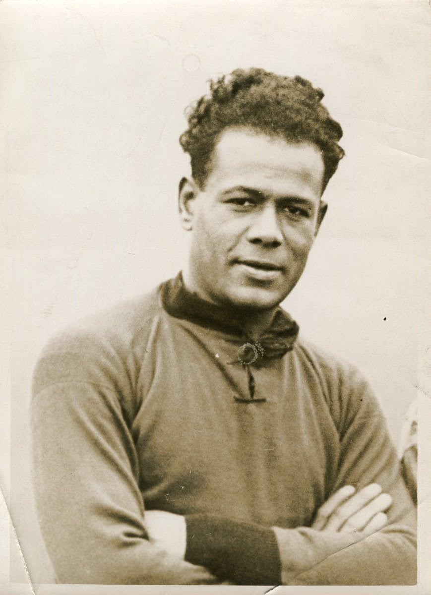 Jack Leslie was the first black footballer to be called up for England (Leslie family/PA)