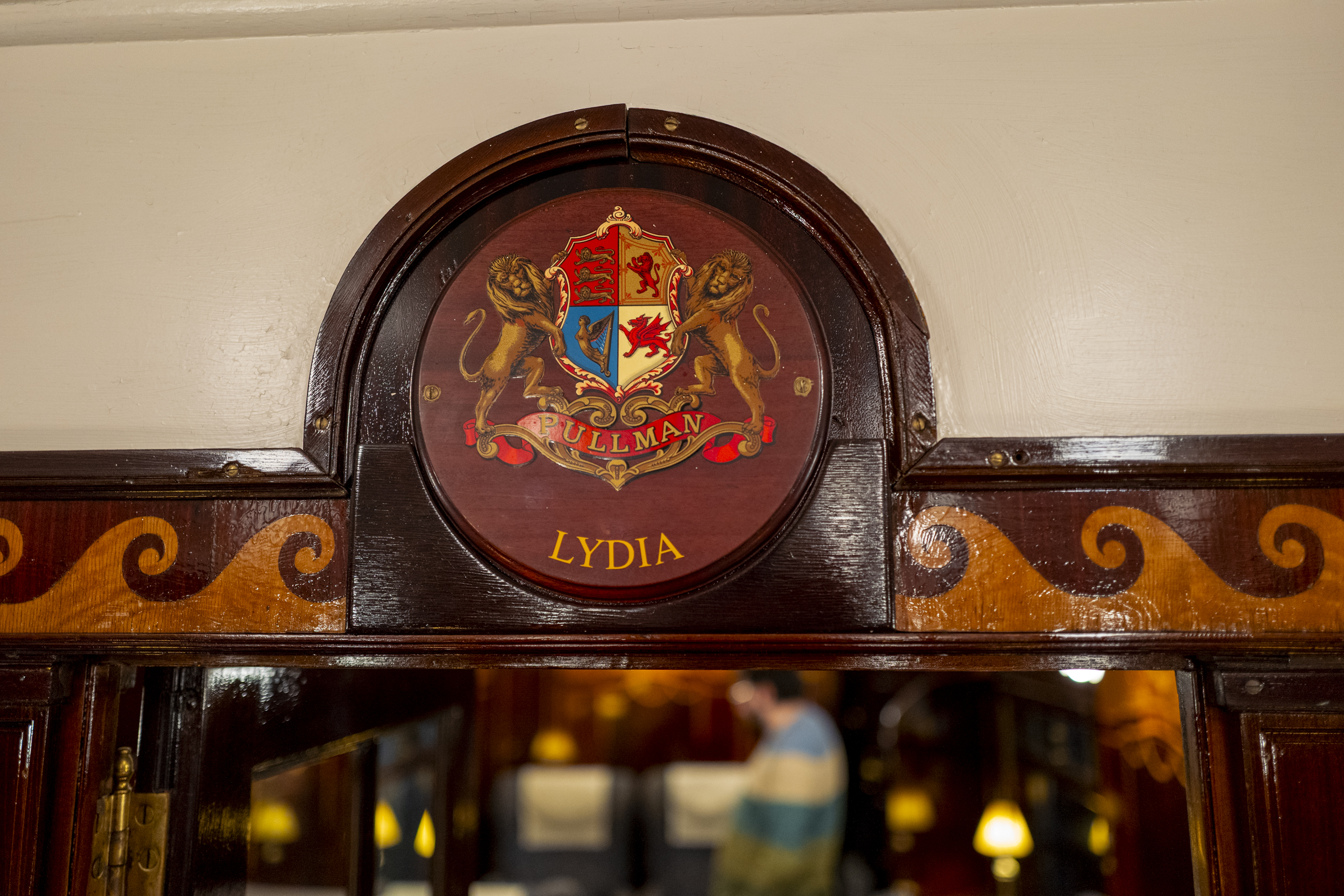 Signage on the Pullman Car No. 246 ‘Lydia’