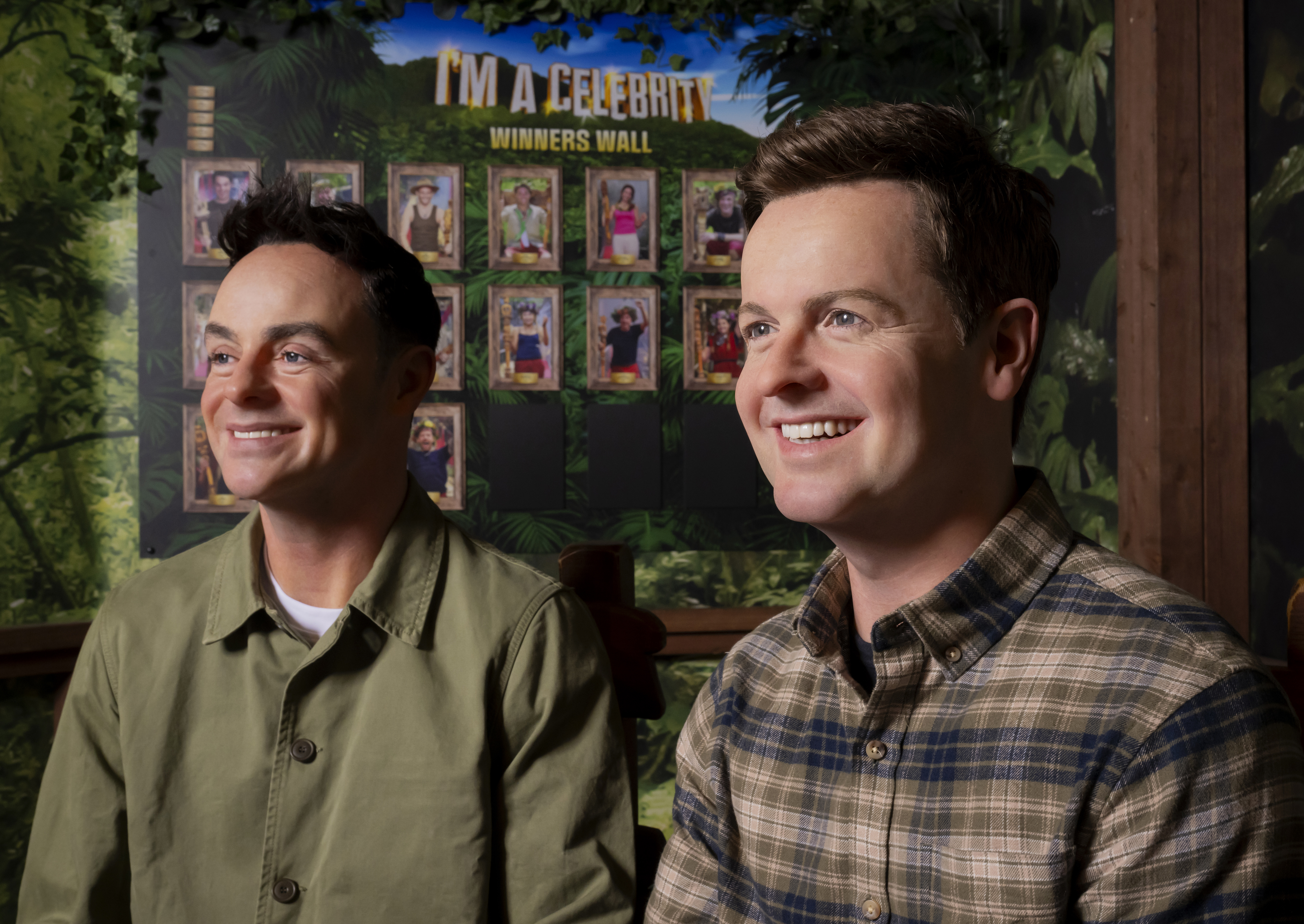 Two wax figures