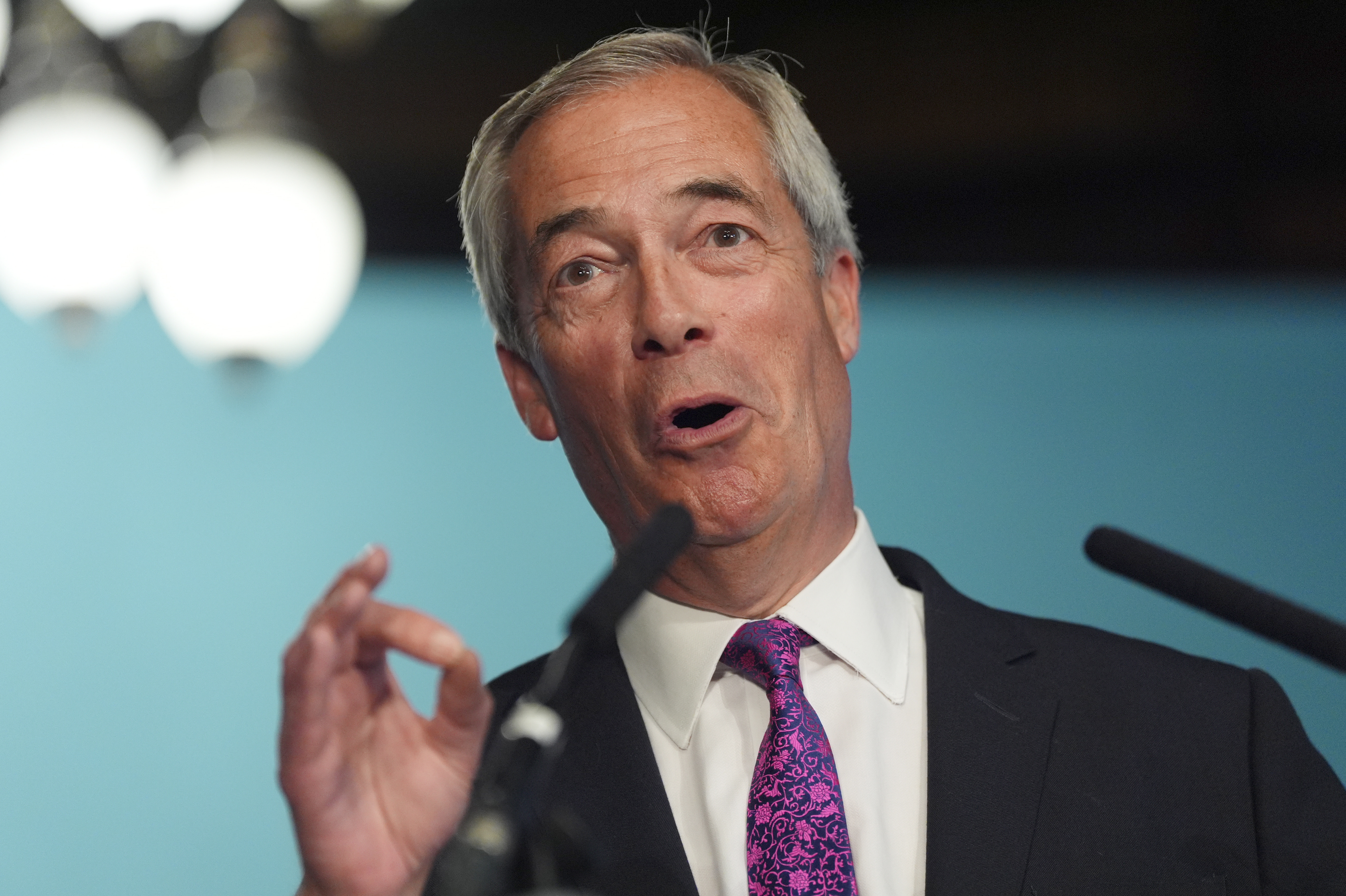 Nigel Farage speaking