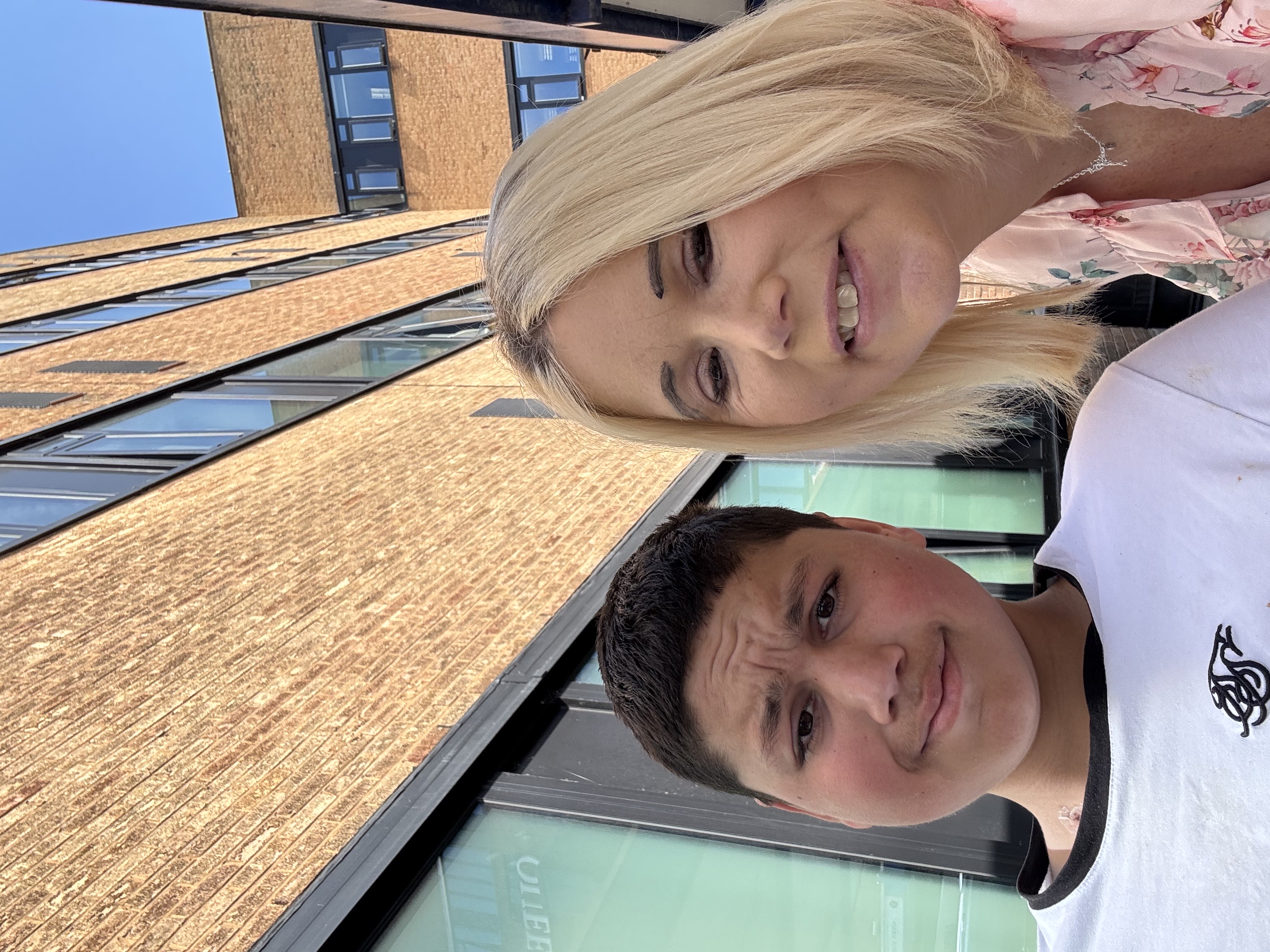 Reece Khan with mum Selina Niman