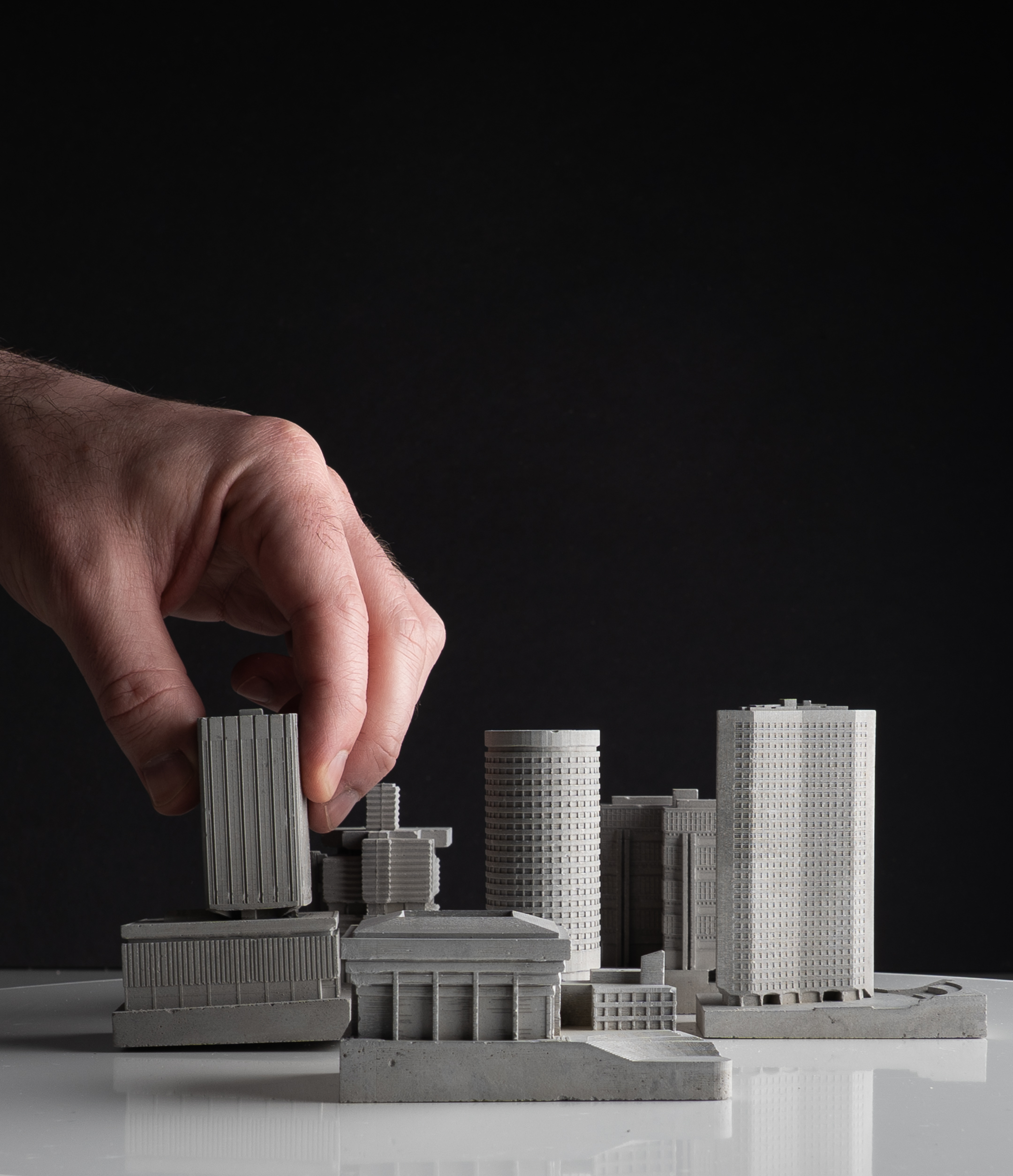 Mini concrete buildings
