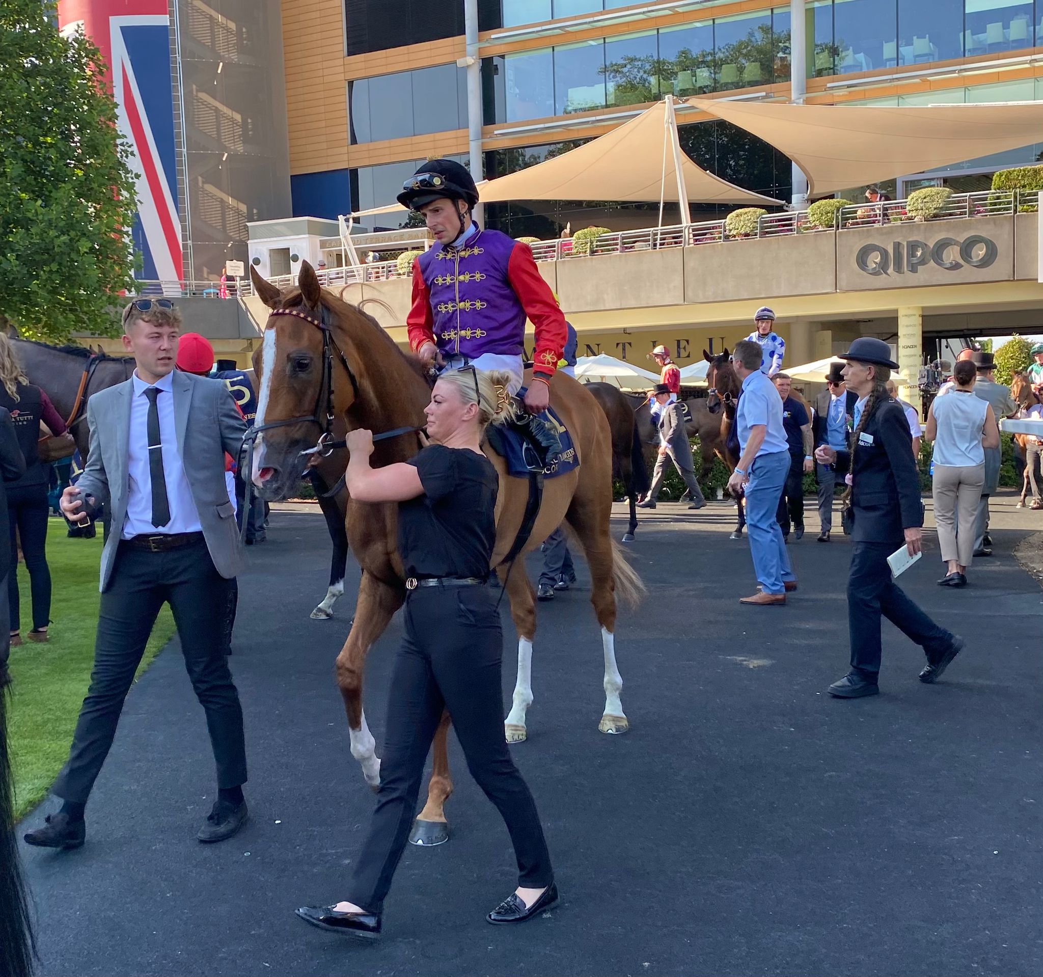 Rainbows Edge before running at Royal Ascot