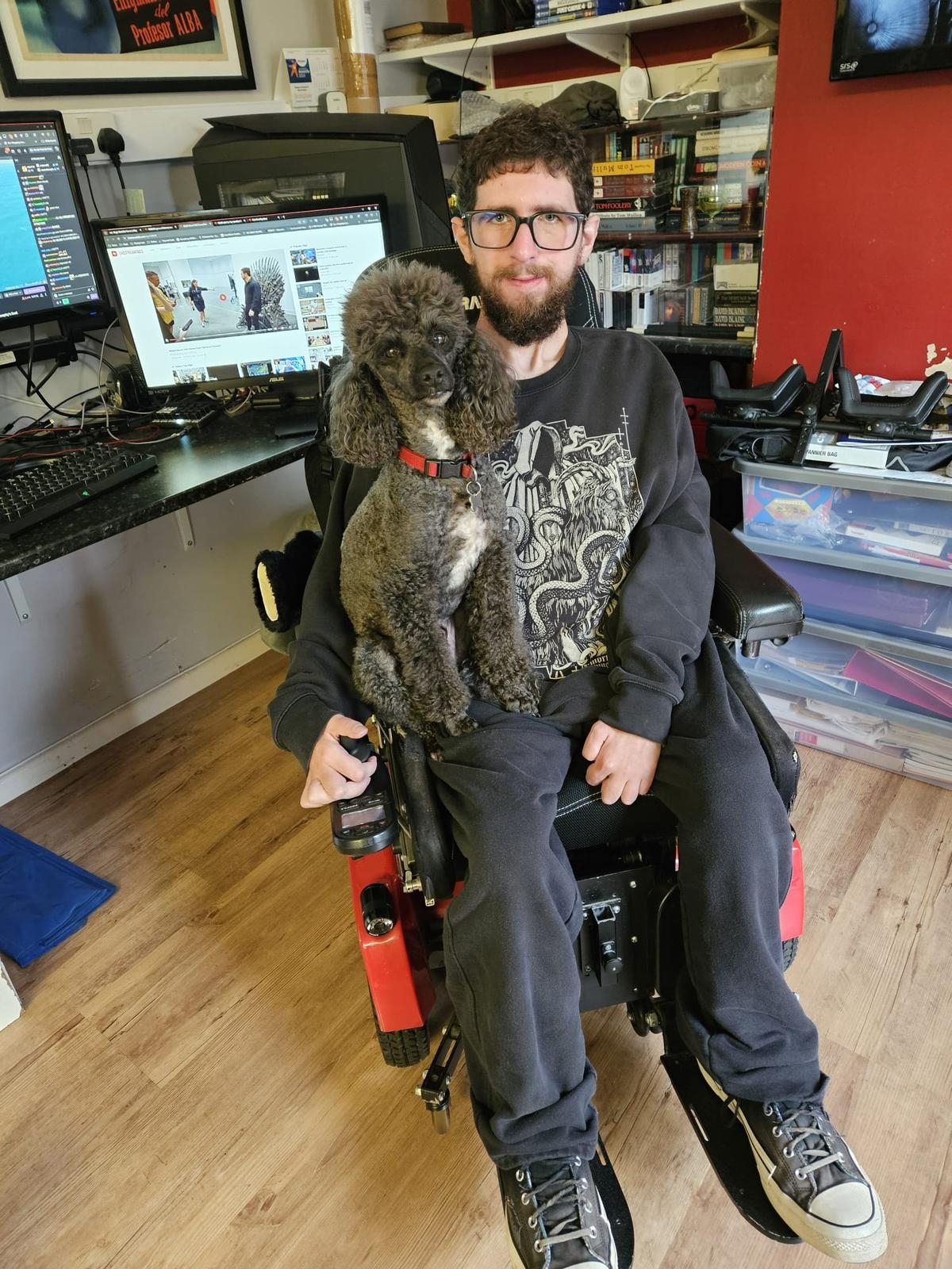 Tim Bingham and dog